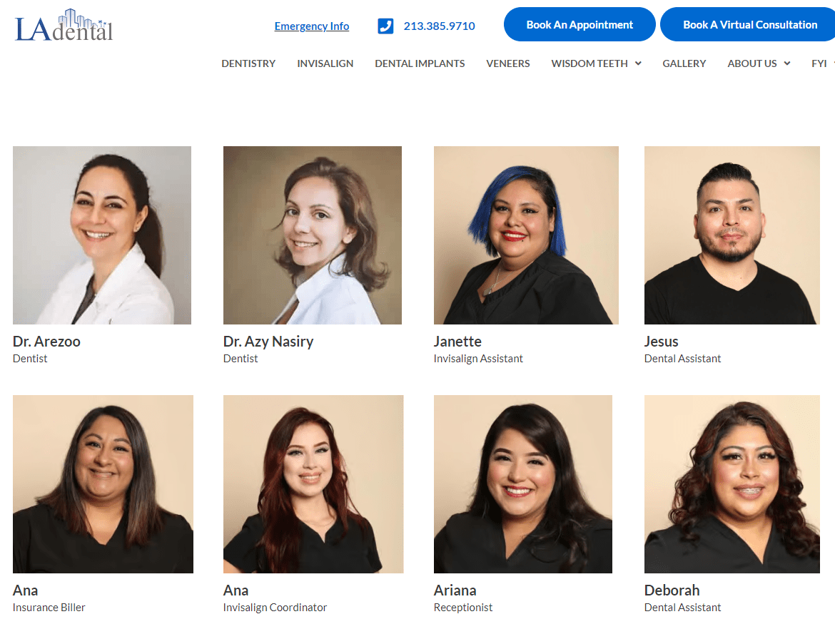  LA Dental Clinic team 