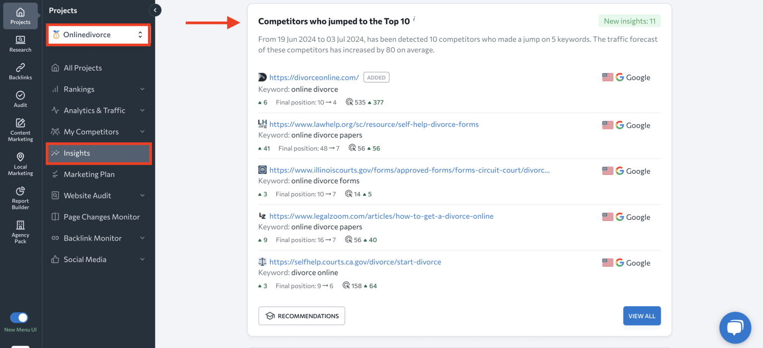 How to find competitor websites in any niche