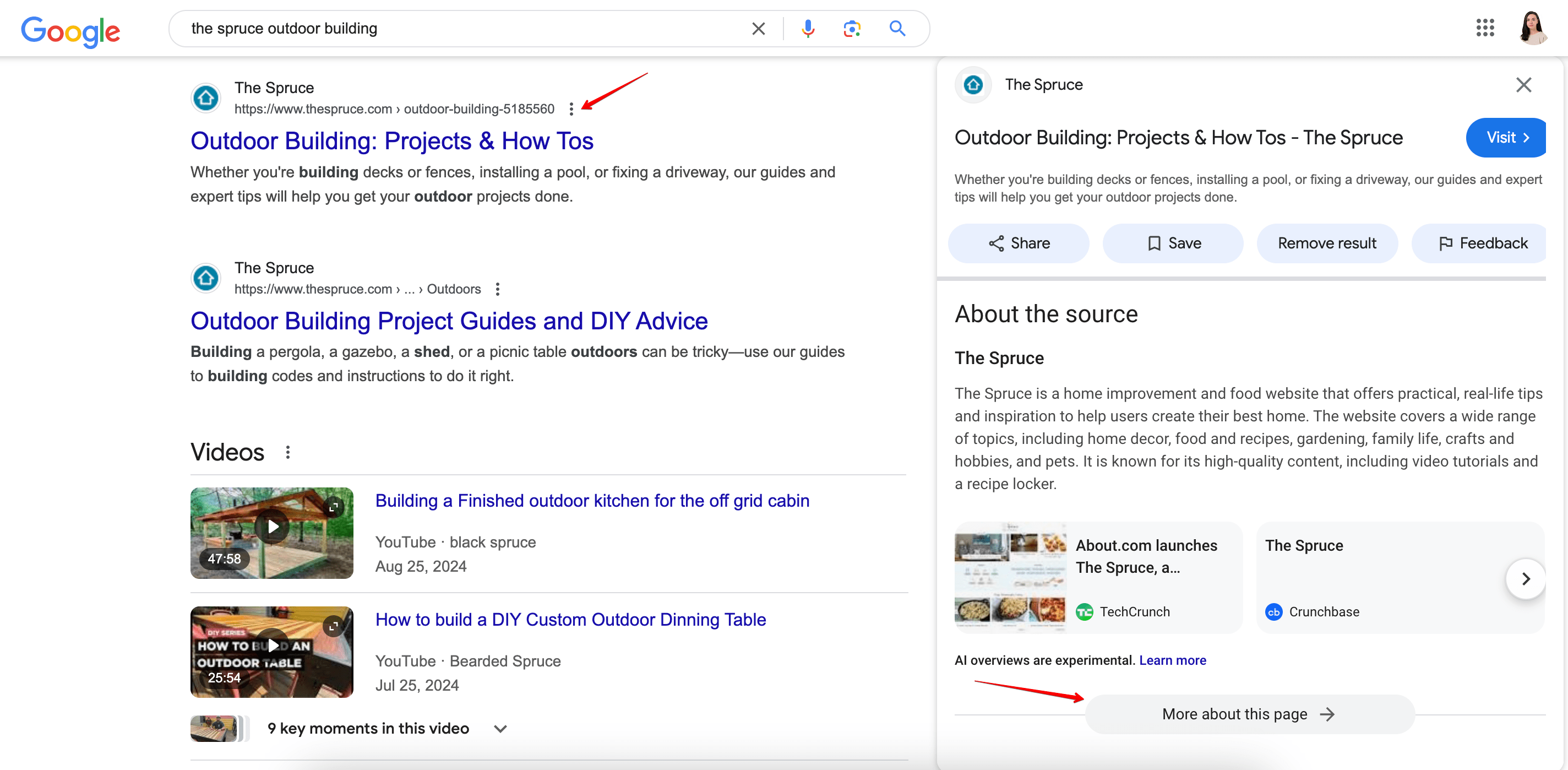 How to open More About This Page tab