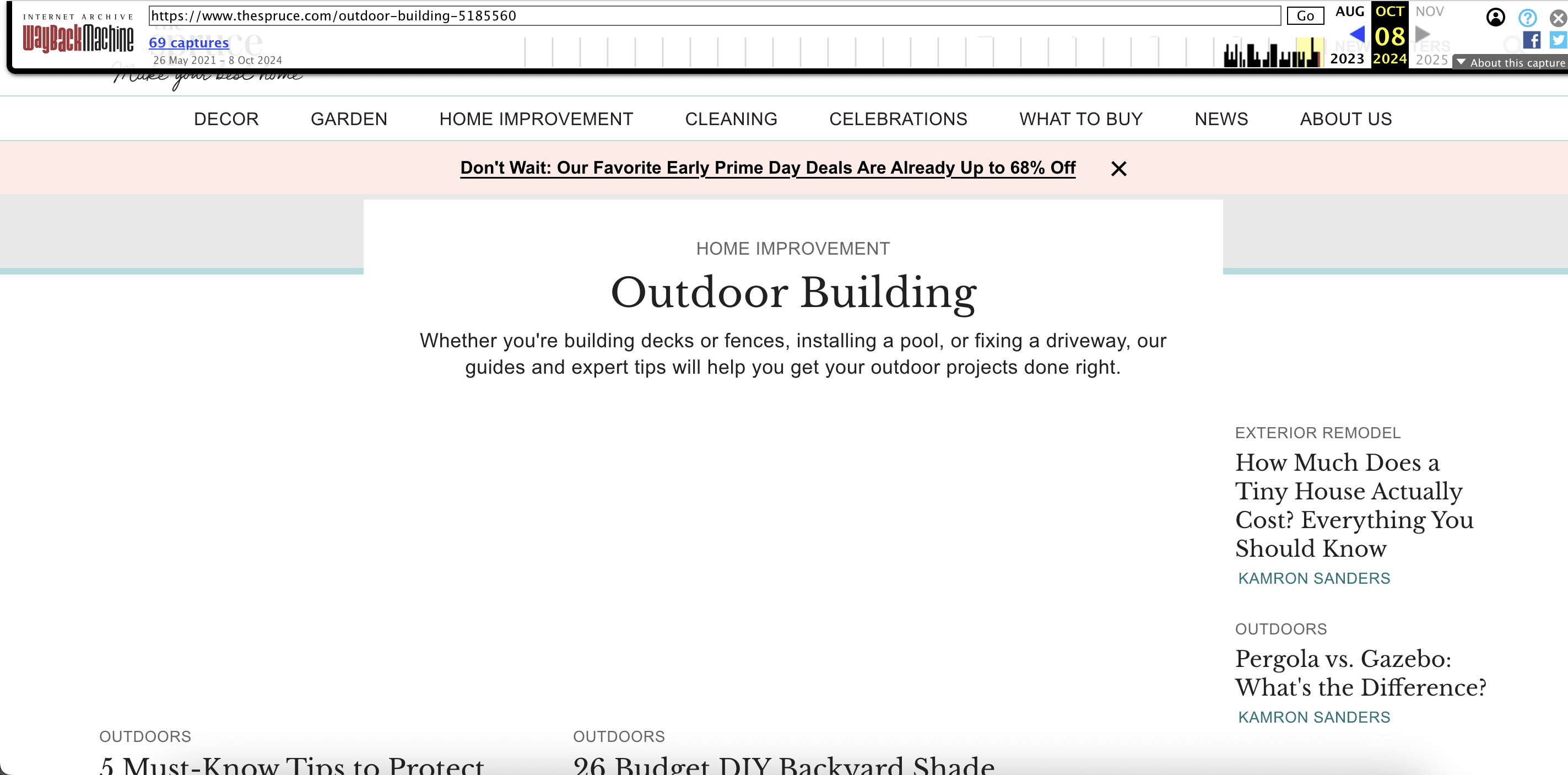 Saved copy of the page in Wayback Machine