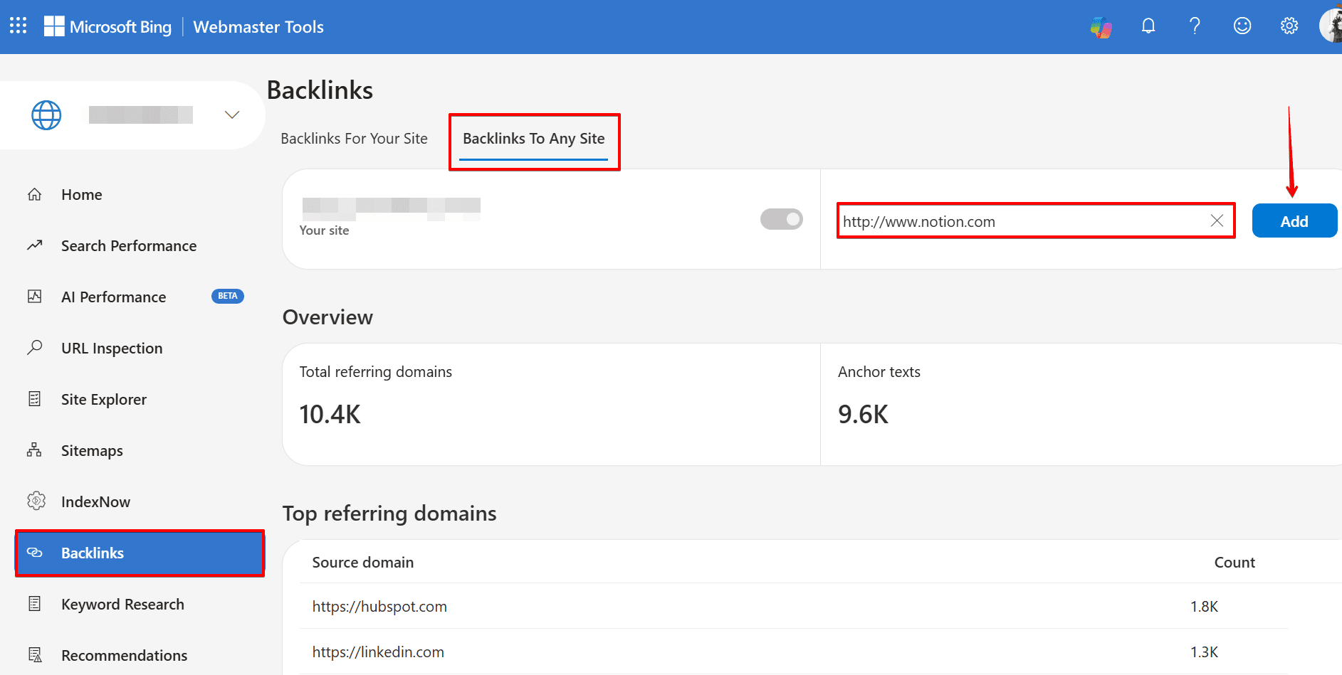 Finding competitors' backlinks through Bing Webmaster Tools How to find competitors' backlinks through Bing Webmaster Tools