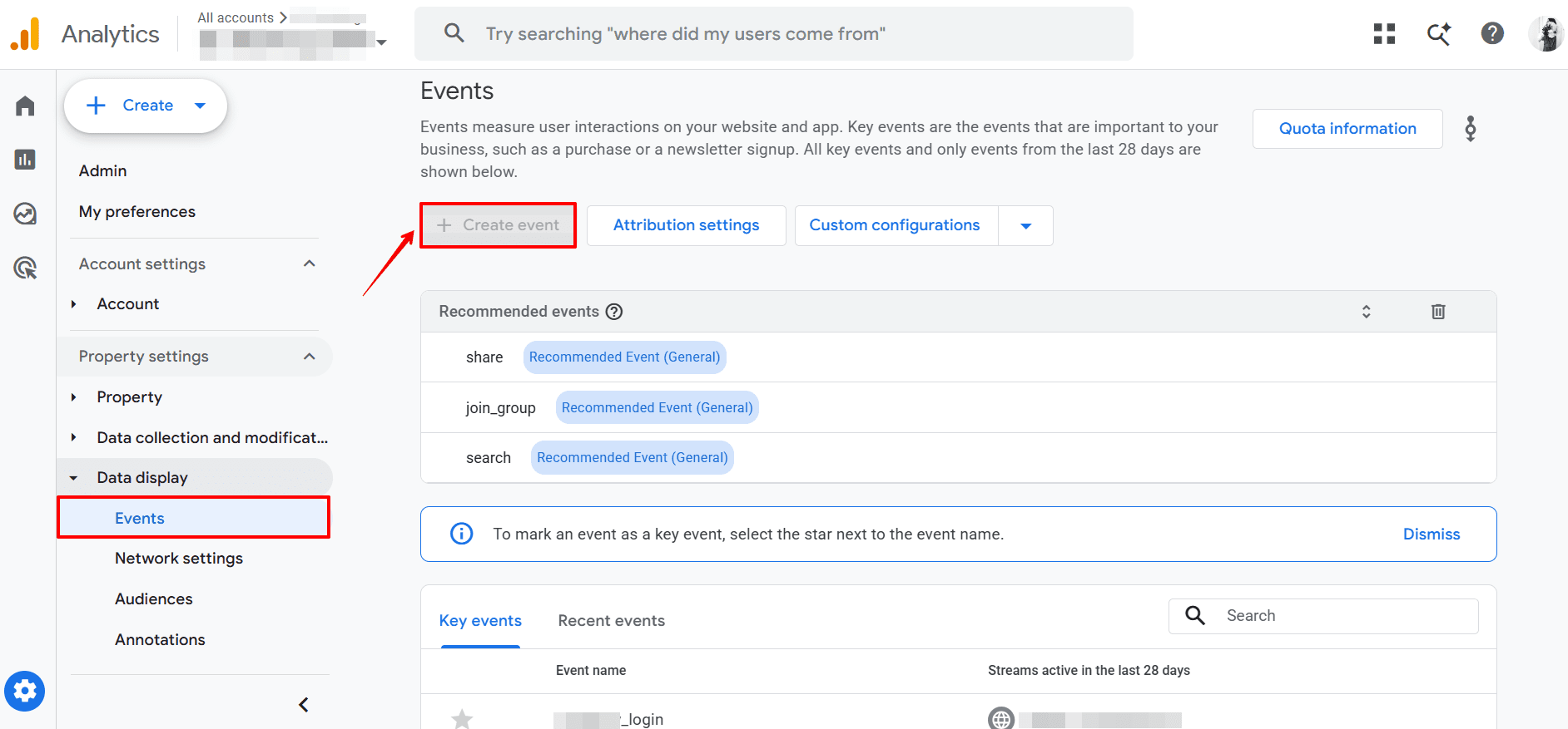 Custom event creation in GA4 Create custom event in GA4