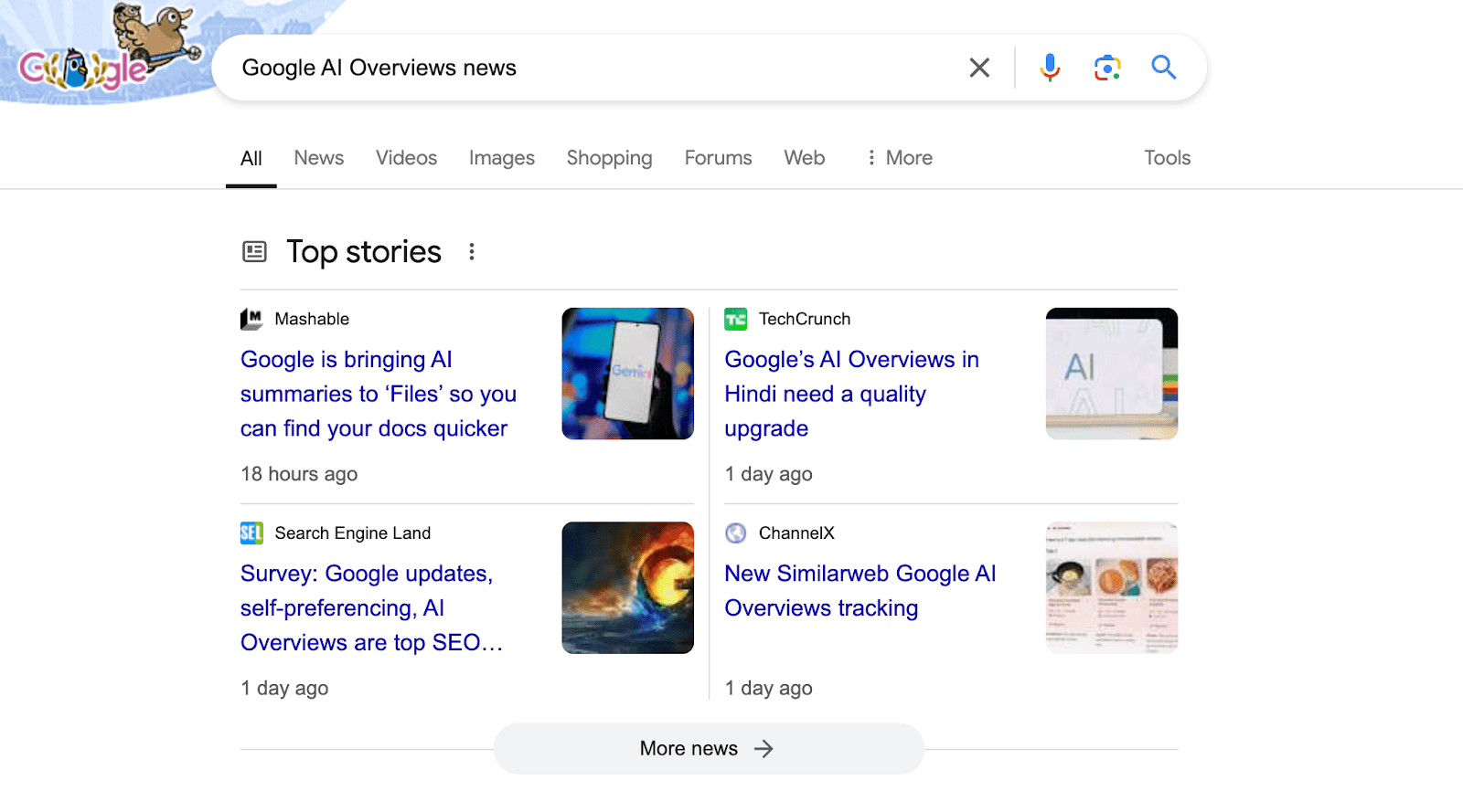 Latest Google AI news