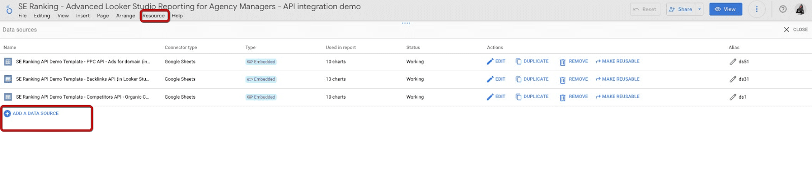 How to add data via connectors in Looker Studio