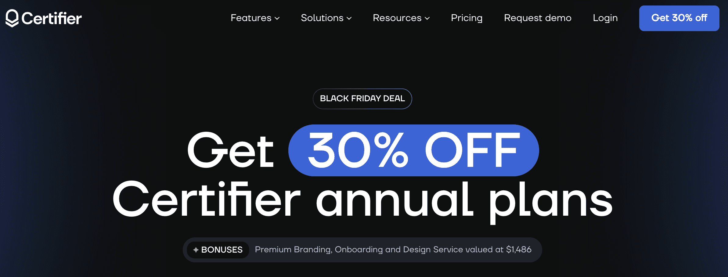 Certifier Black Friday 2024 deal