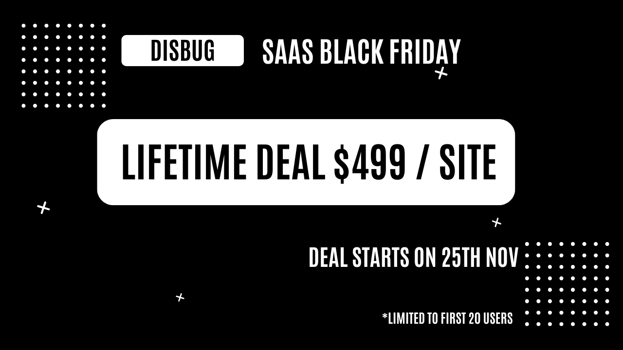 Disbug Black Friday 2024 deal