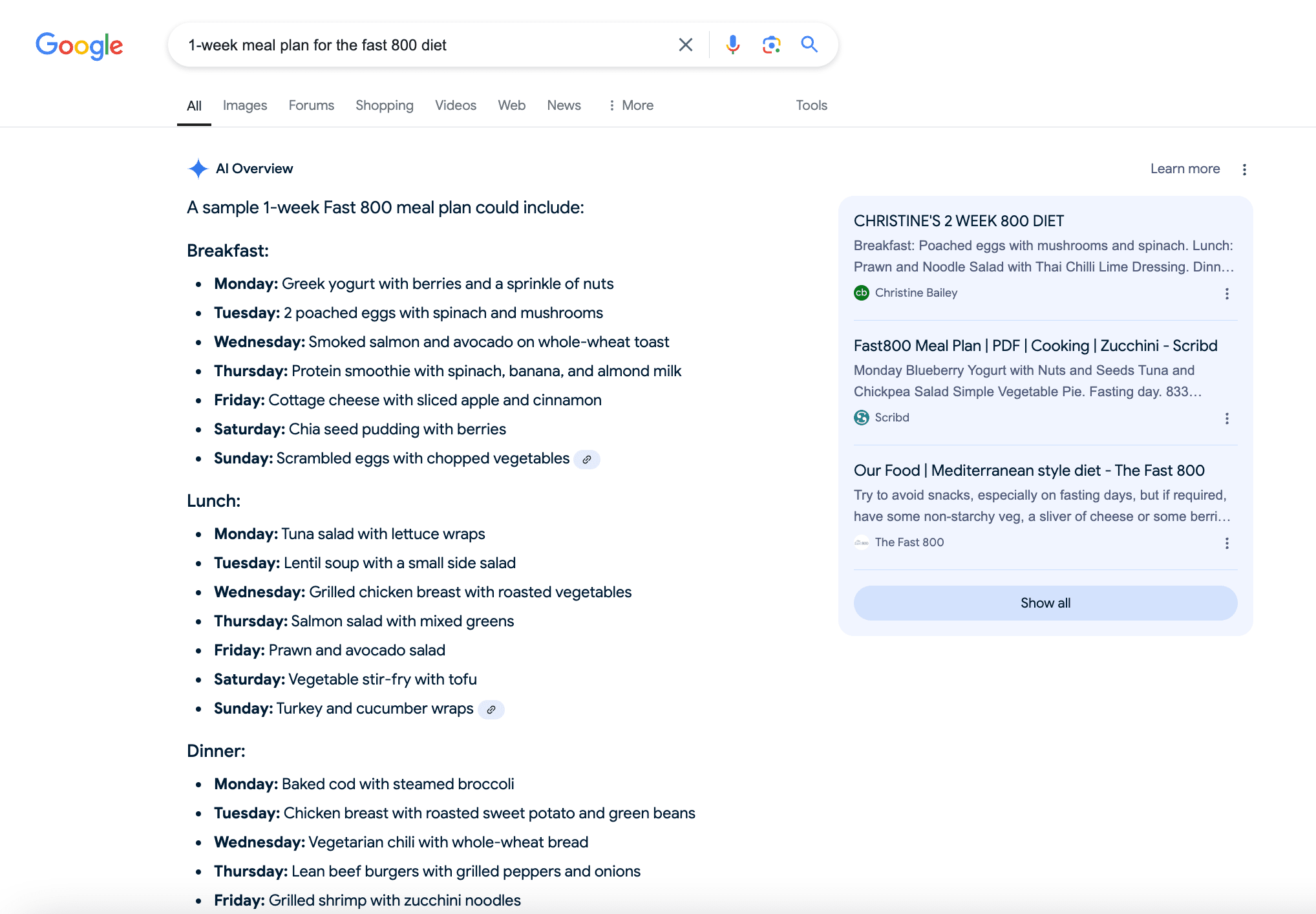 AI Overviews layout (Plans)