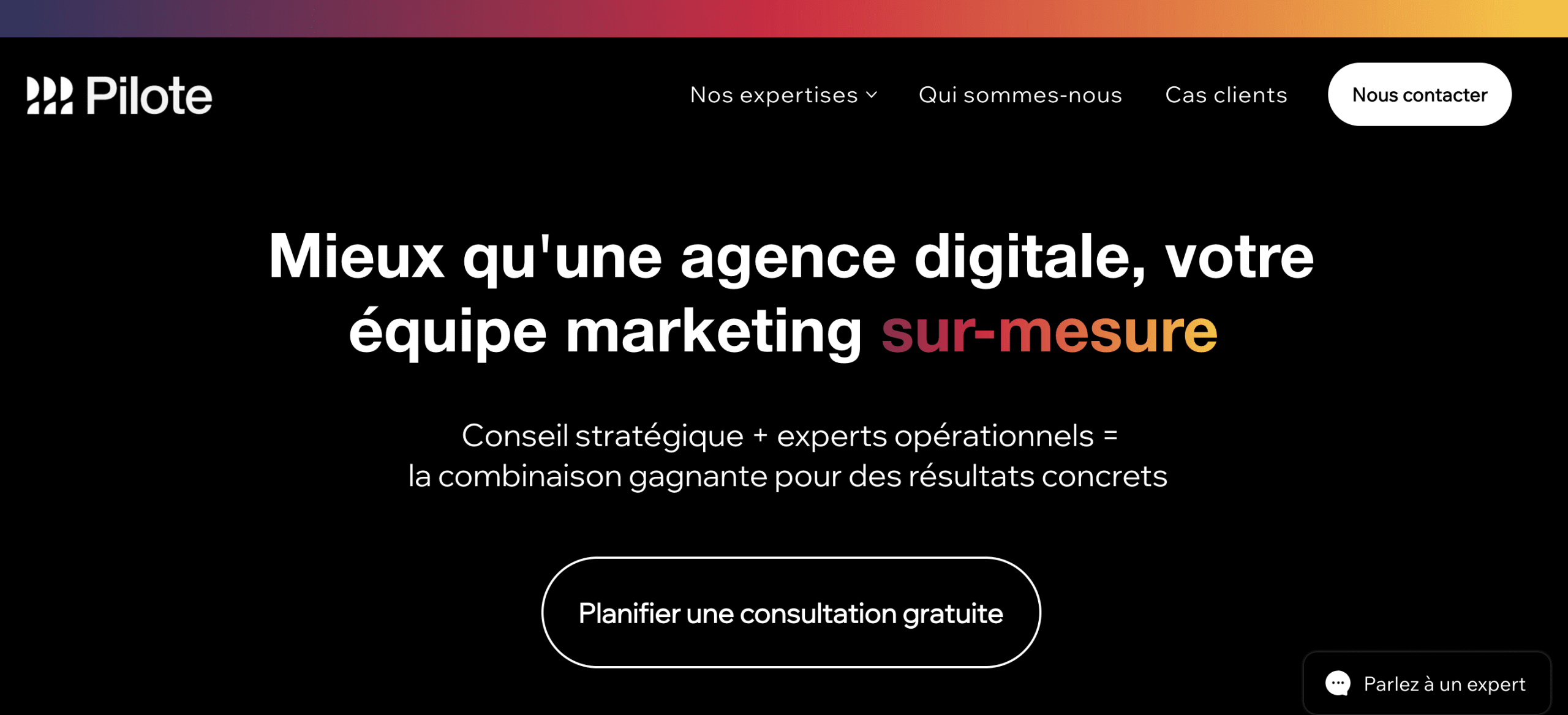 Pilote Consulting website