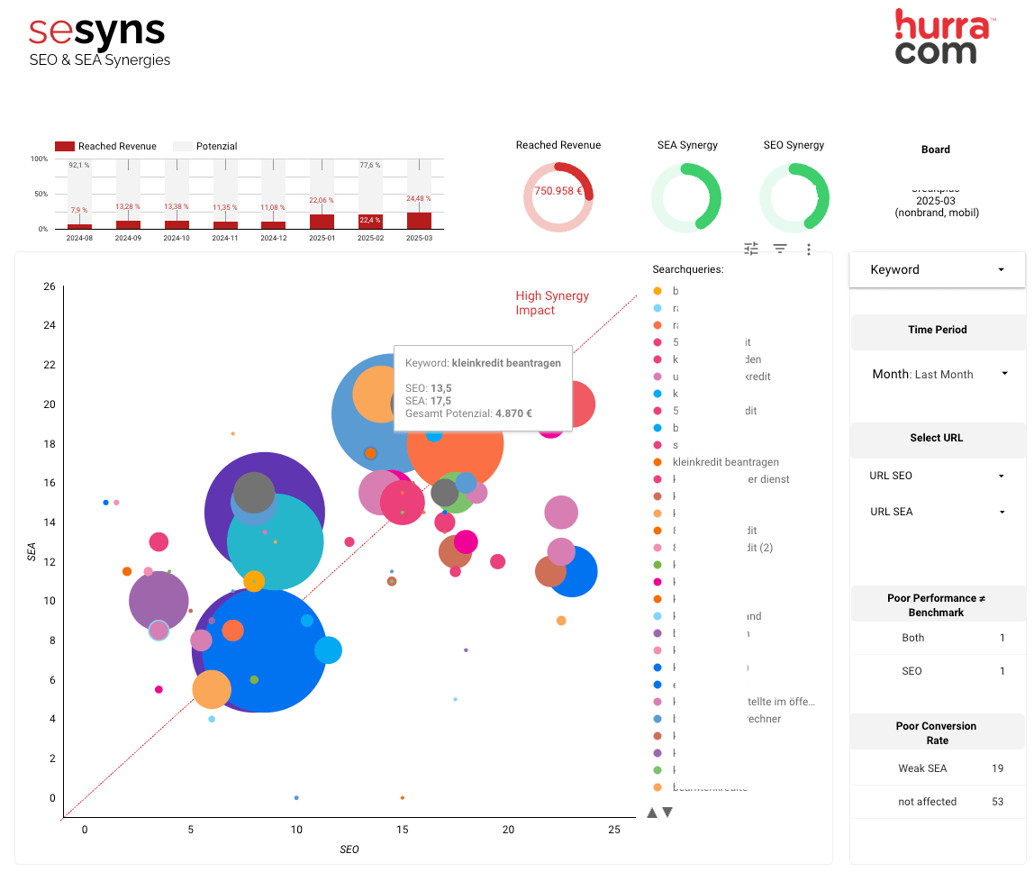 Sesyns SEO & SEA Synergy Measurement