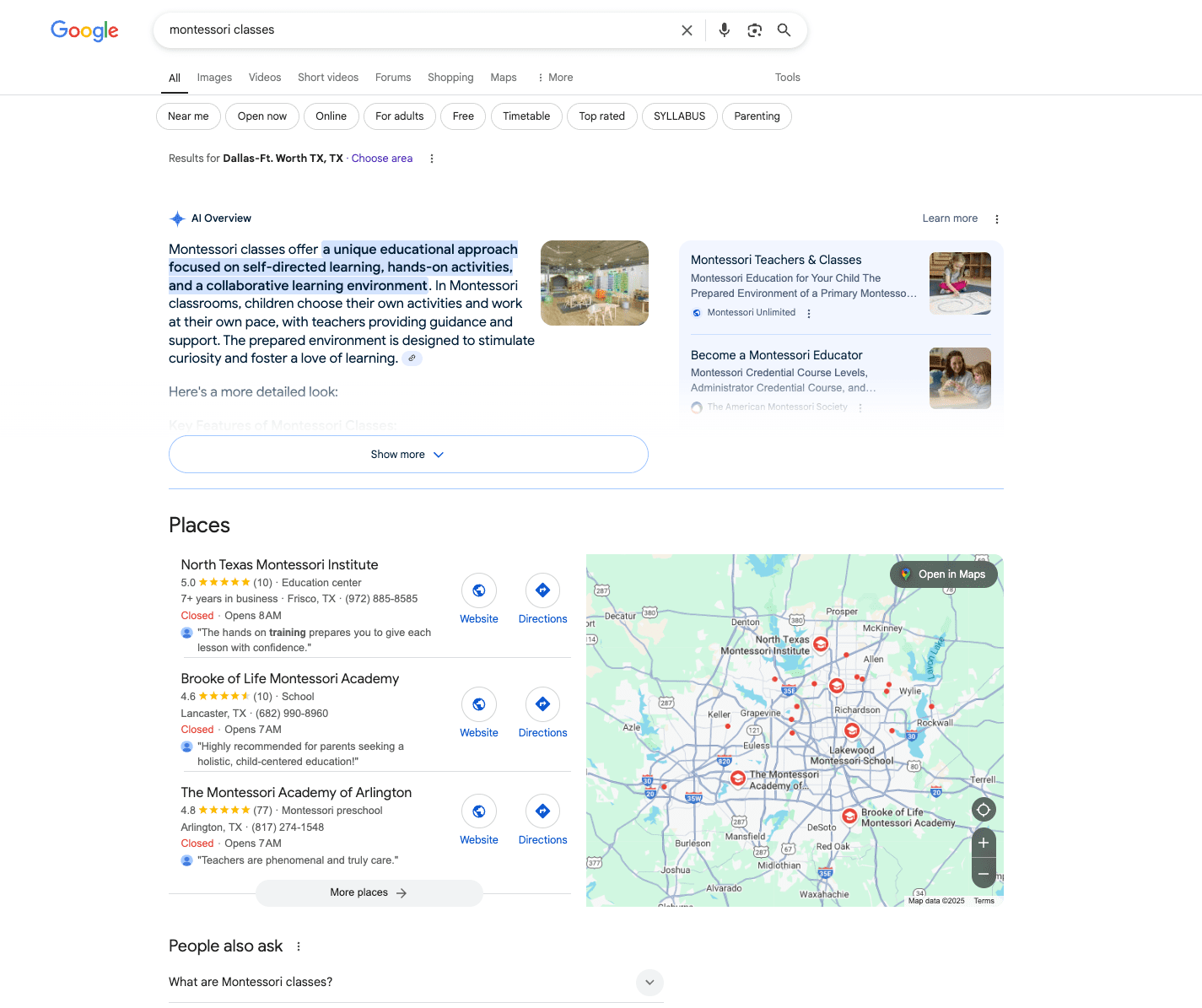 Reviews shown next to AIOs