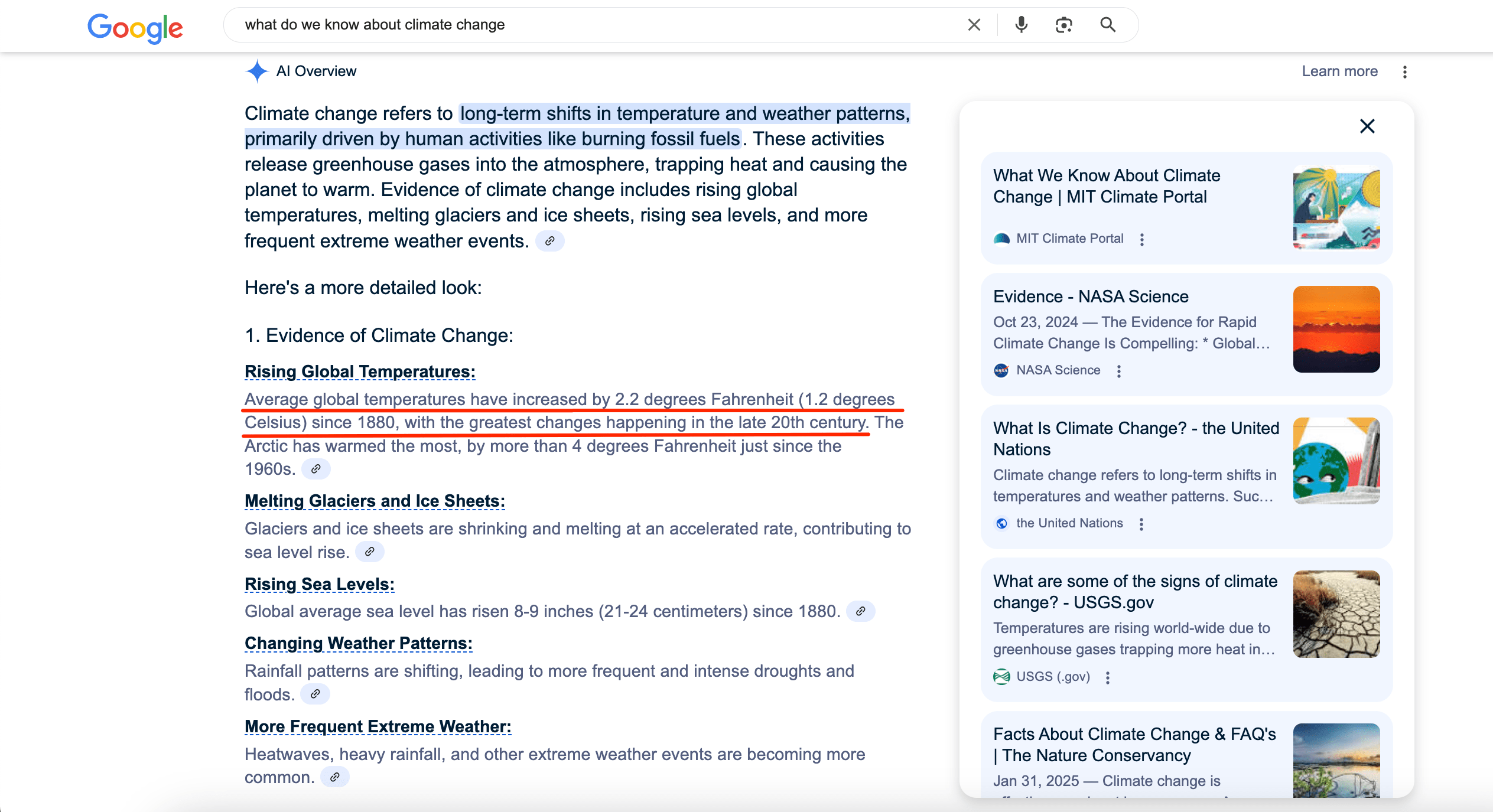 AIO on climate change
