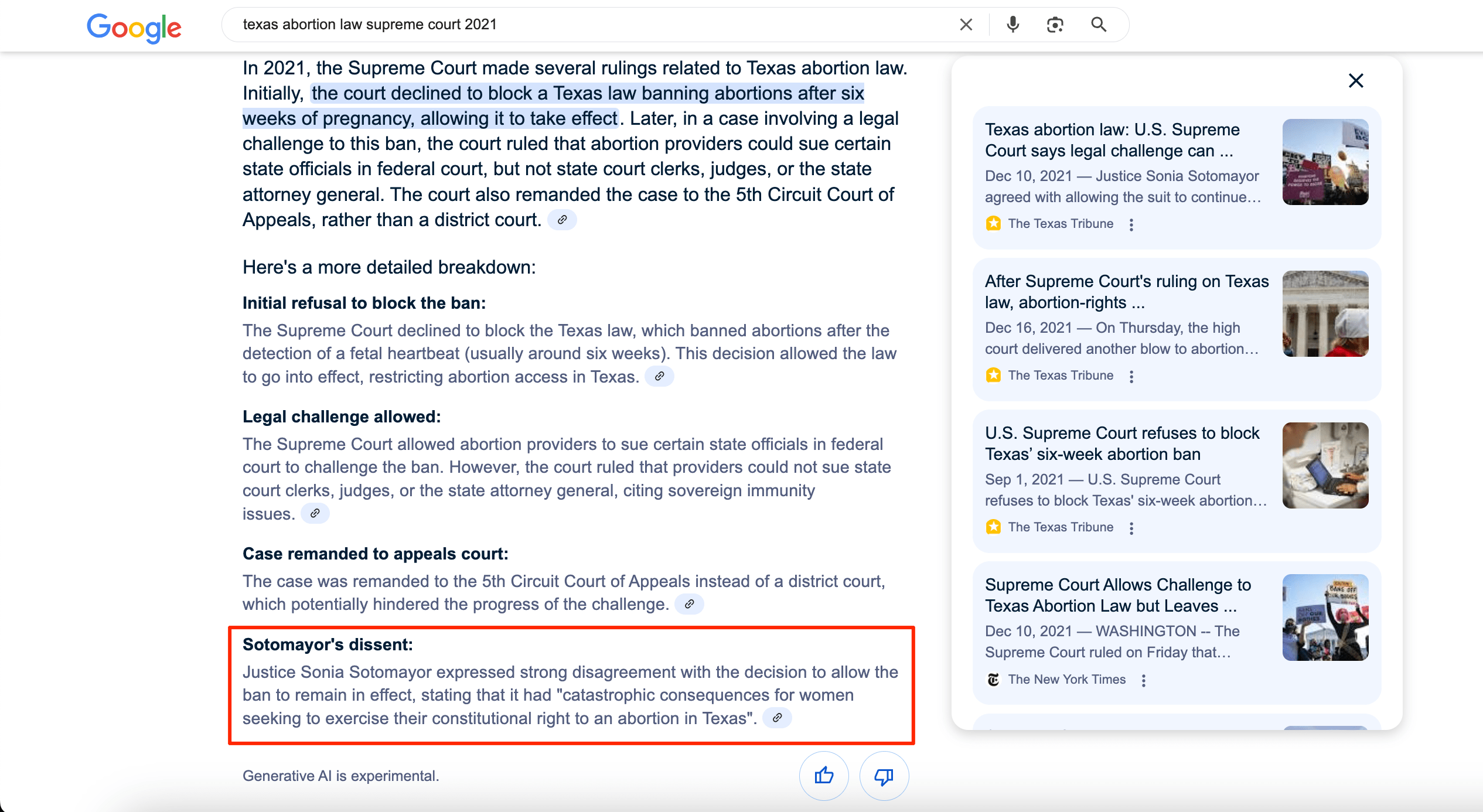 AIO on texas abortion law