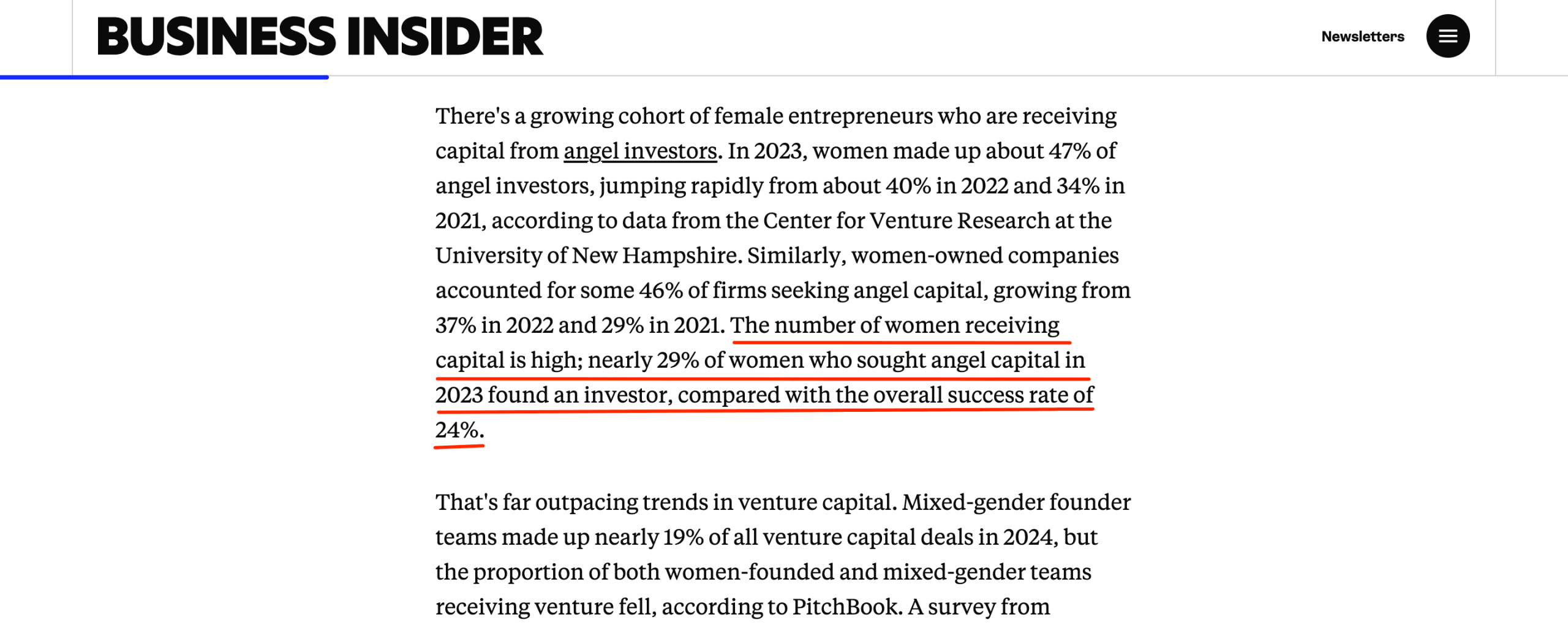 Business insider on angel investing