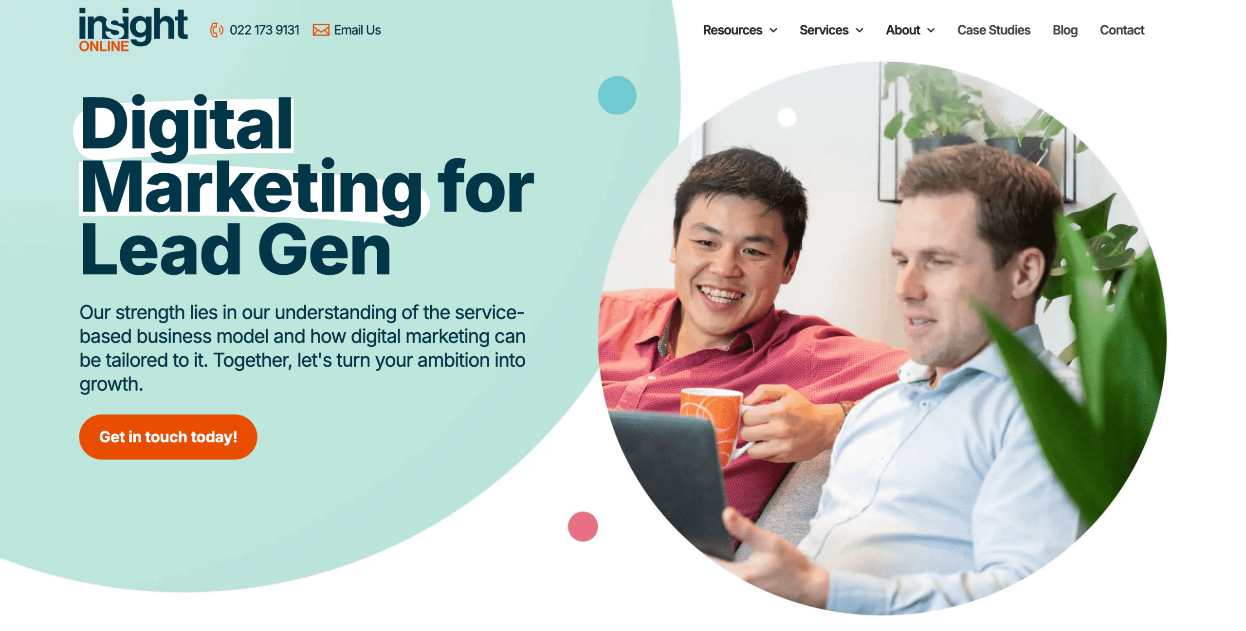 Insight Online agency homepage
