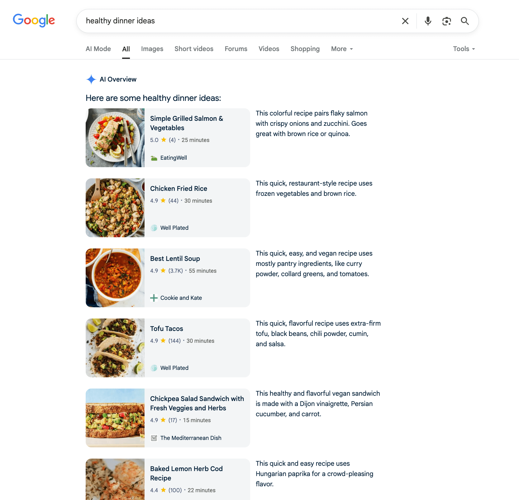 Recipes in AIOs