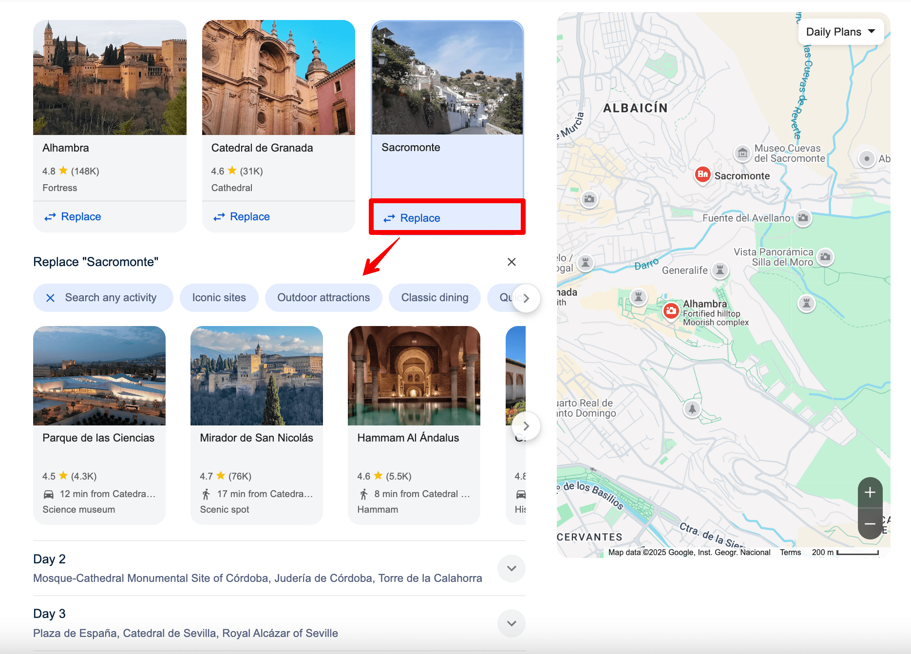 Replace and Add buttons in AI Overviews