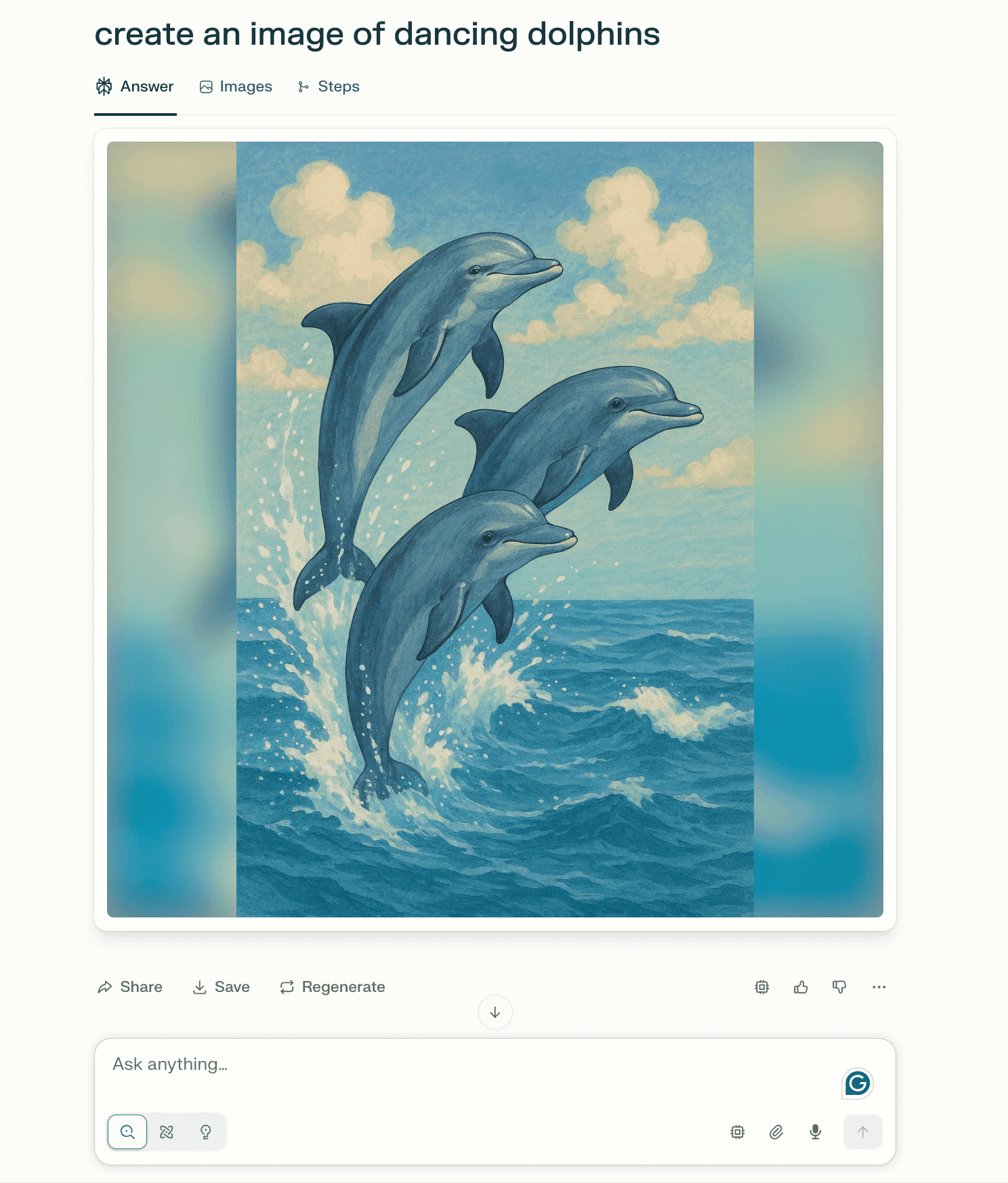 AI image generation in Perplexity AI