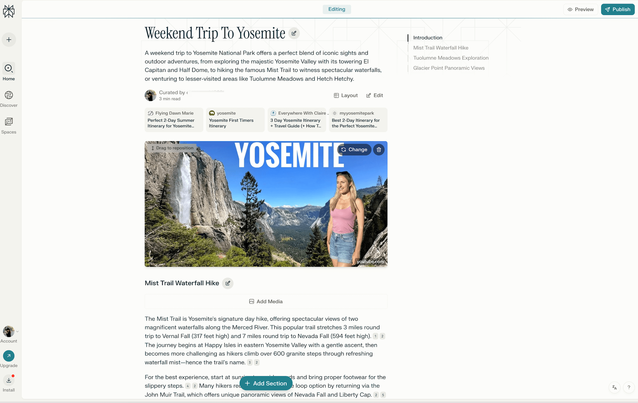 Perplexity's Pages feature