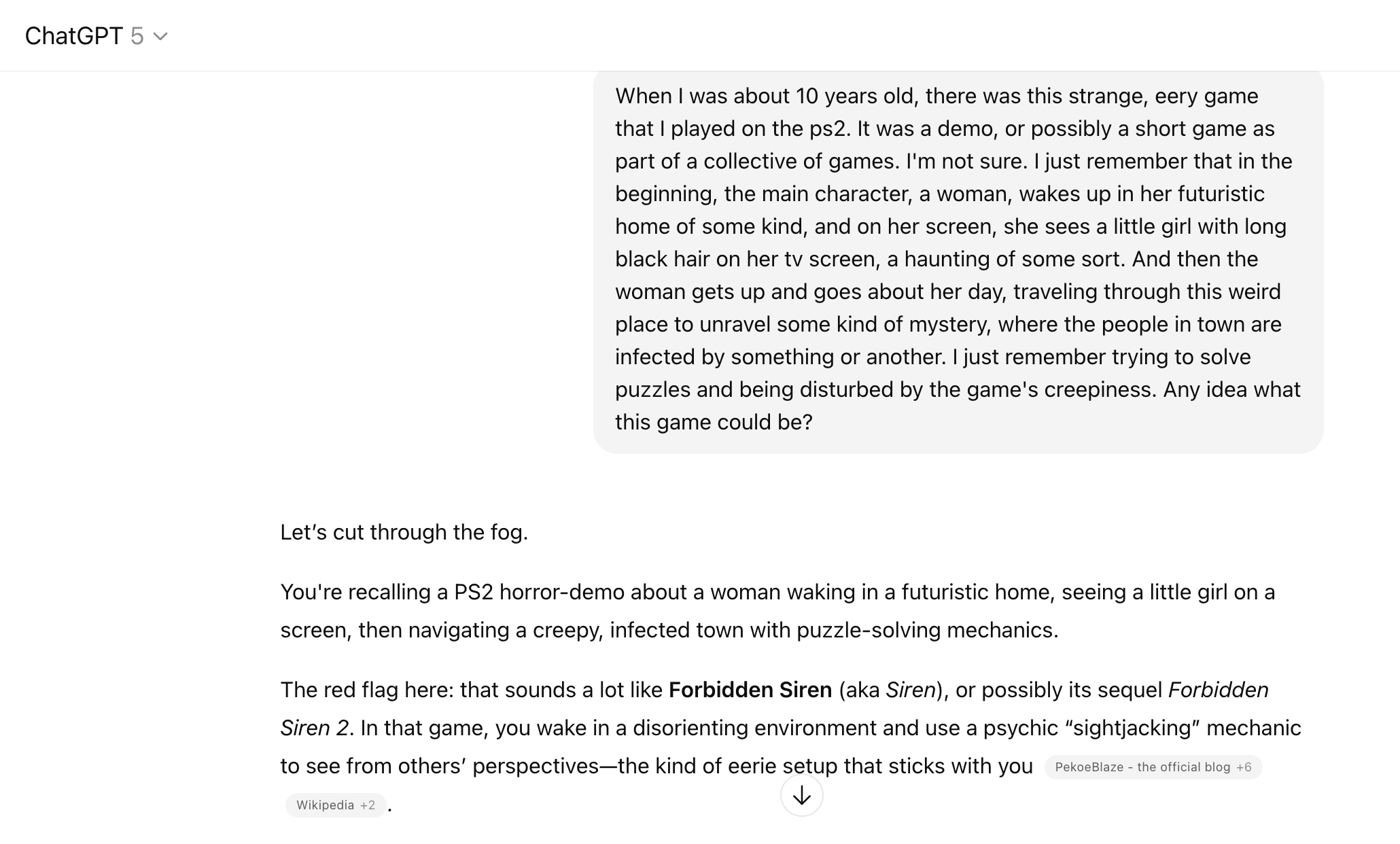ChatGPT looks for Dreamfall Game