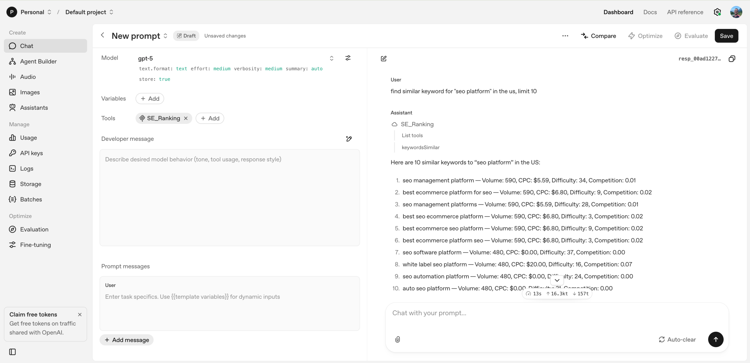 SE Ranking’s MPC for OpenAI (ChatGPT)