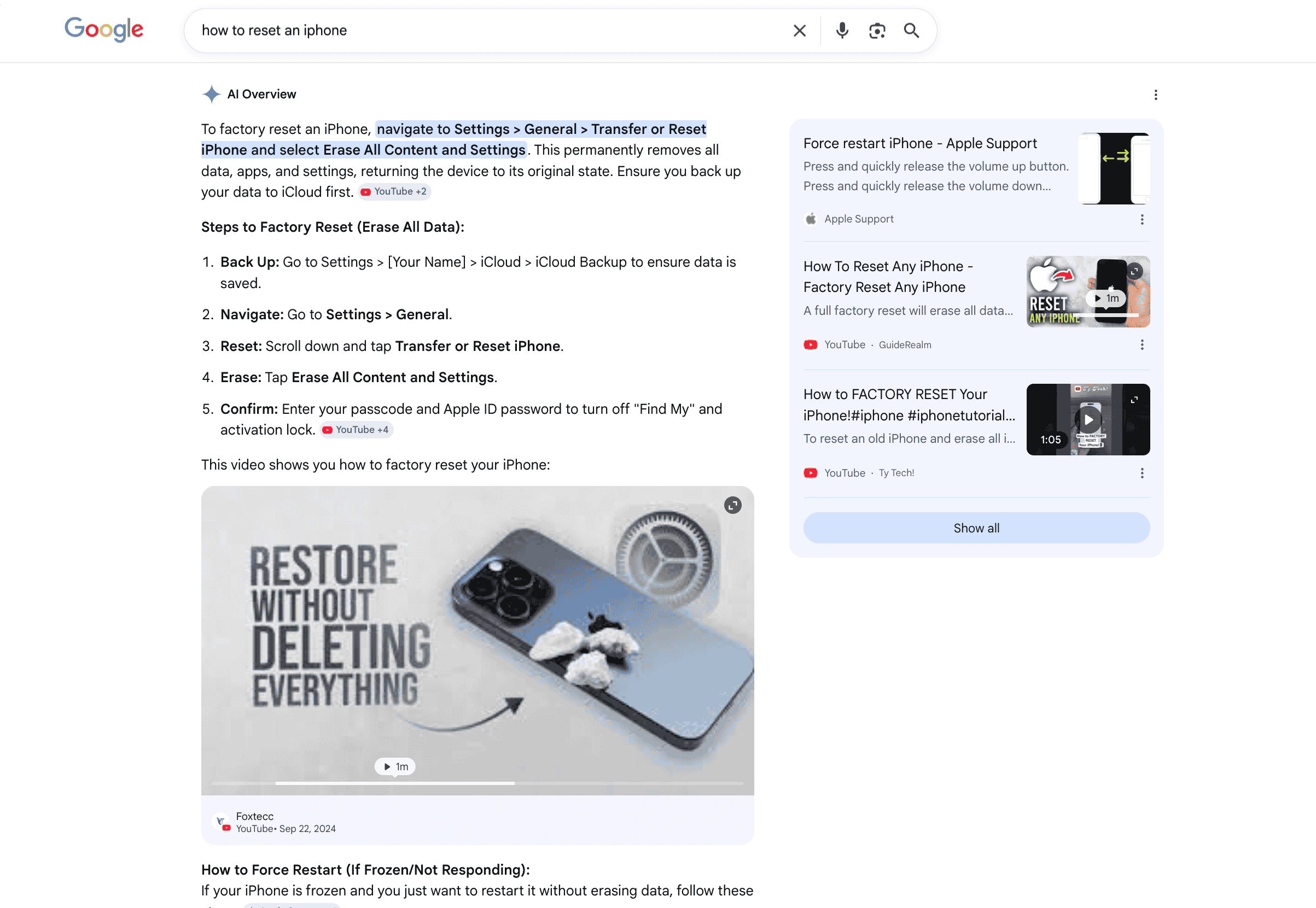 Step-by-Step Content Structure in AI Overviews AI Overviews step-by-step layout