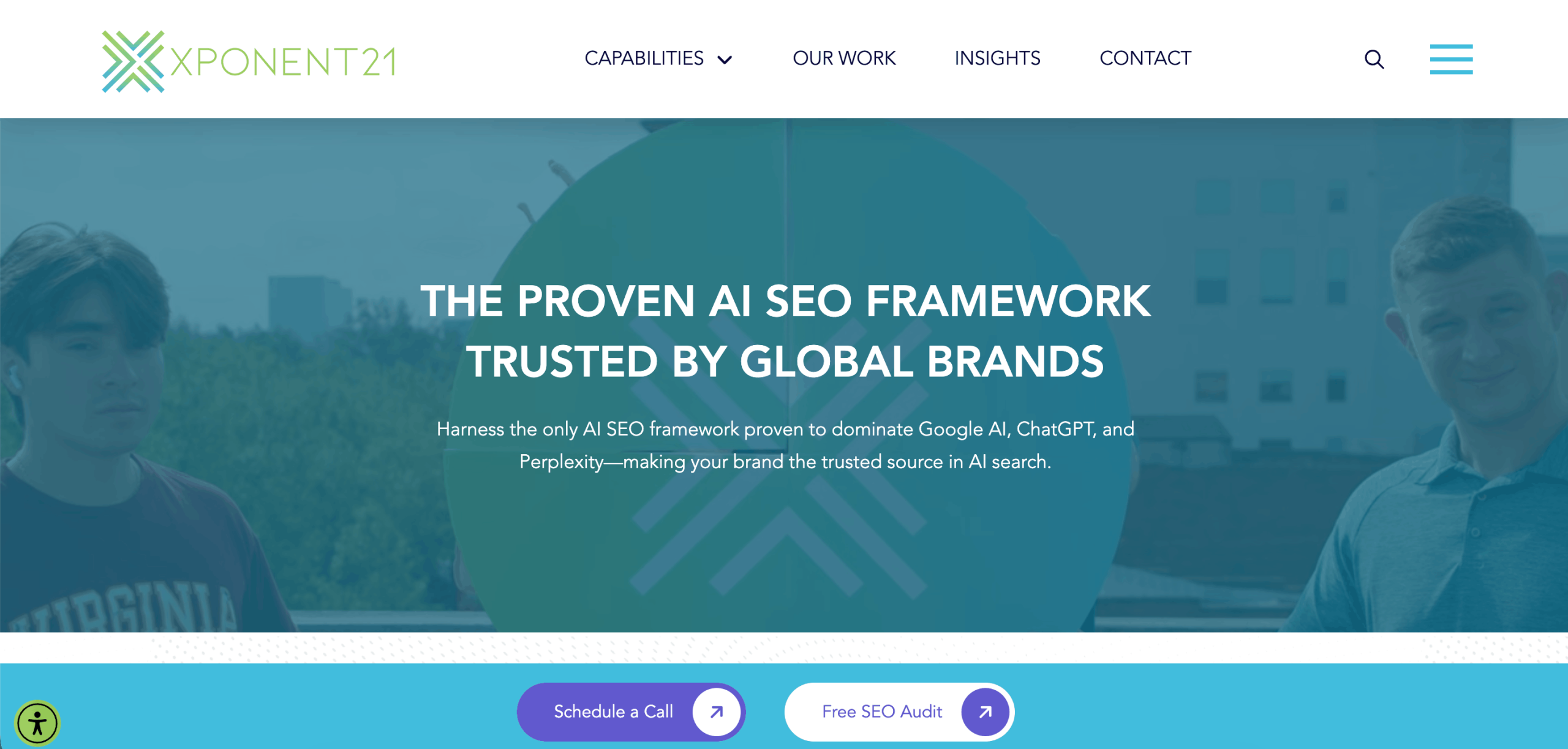 Xponent21 homepage Xponent21 agency homepage