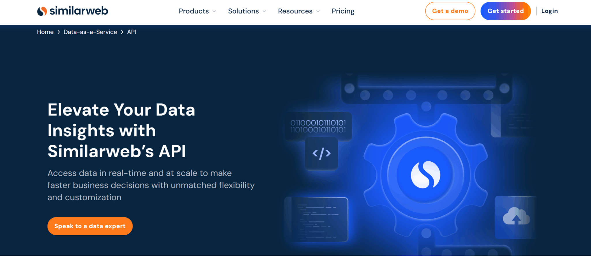 SimilarWeb API SimilarWeb API page