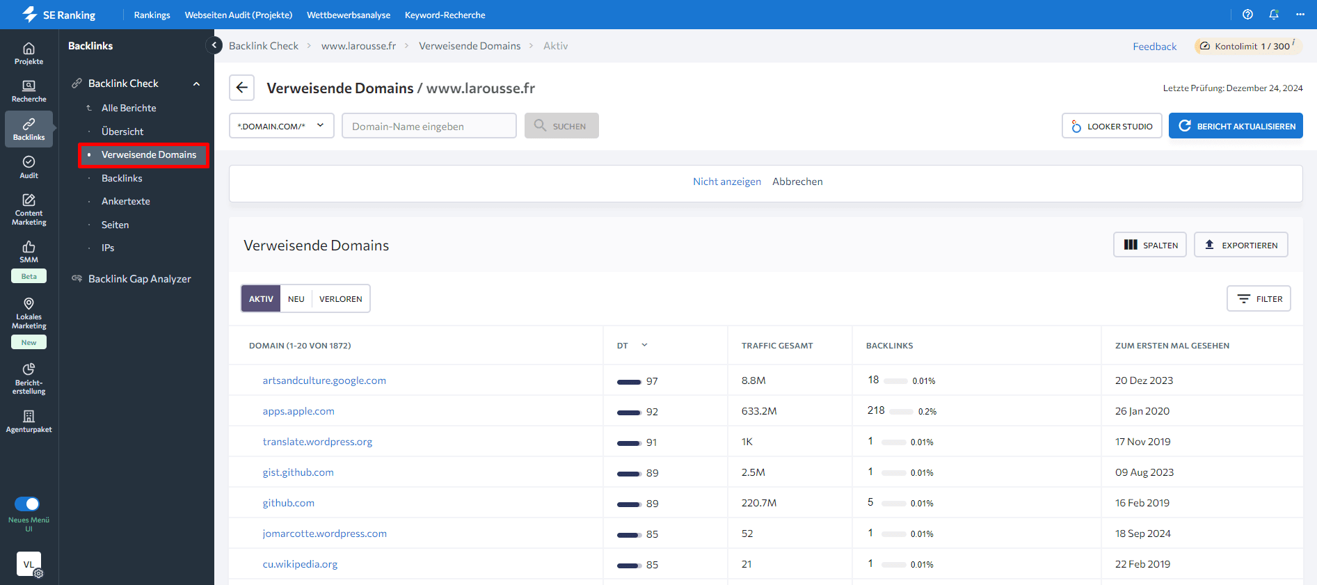 Verweisende Domains