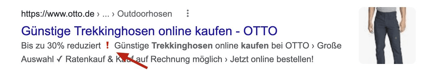Emojis in Meta-Beschreibungen