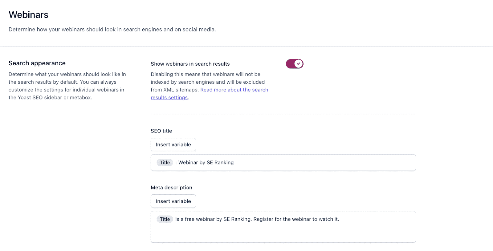 Hinzufügen von Meta-Tags in großen Mengen mit dem Yoast SEO-Plugin