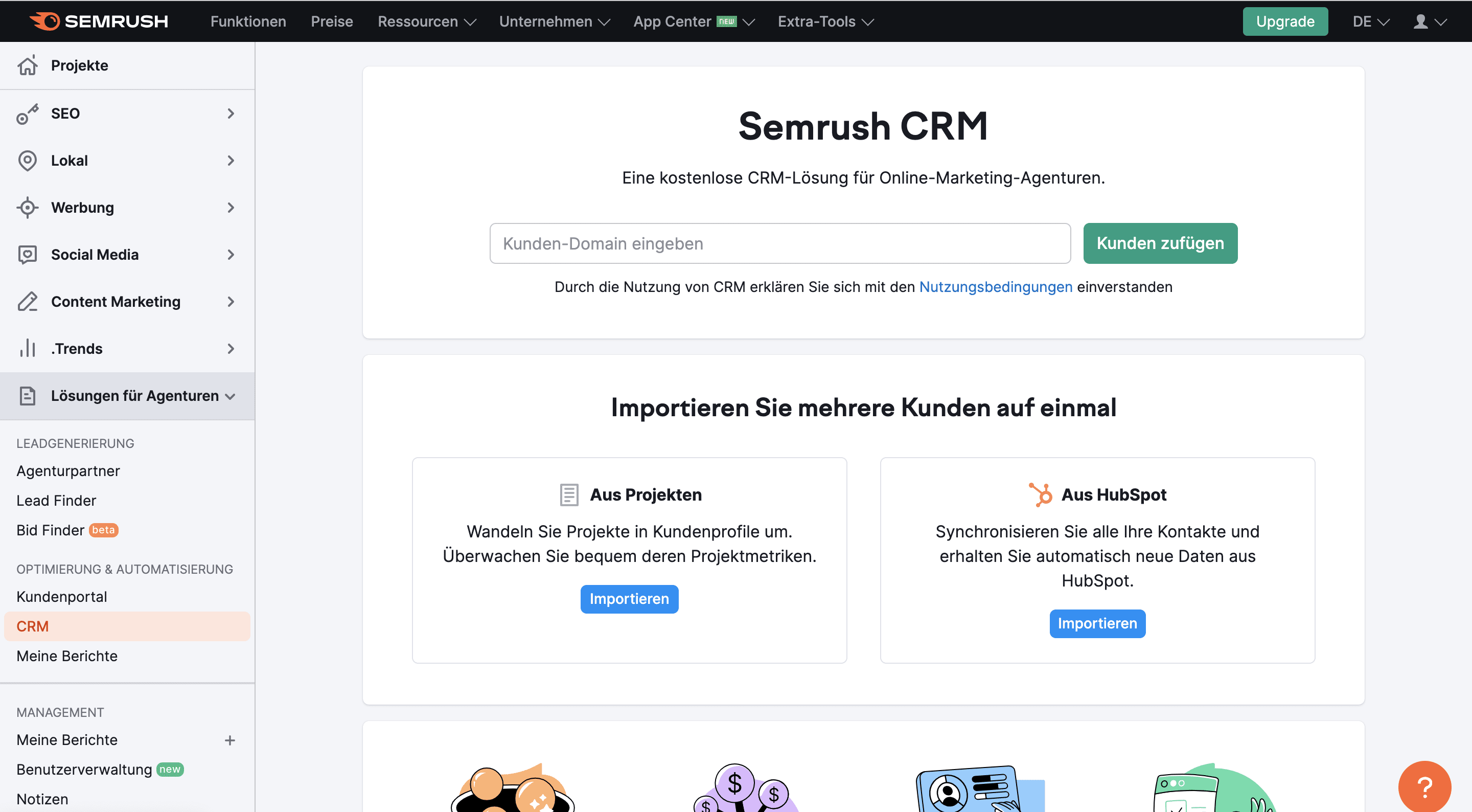 Semrush CRM