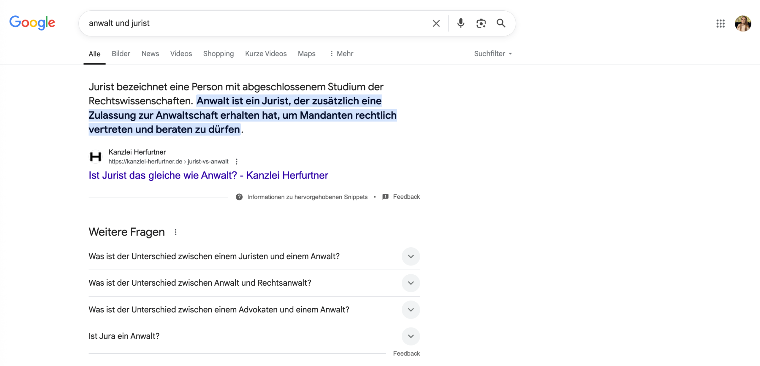 Google's SERP