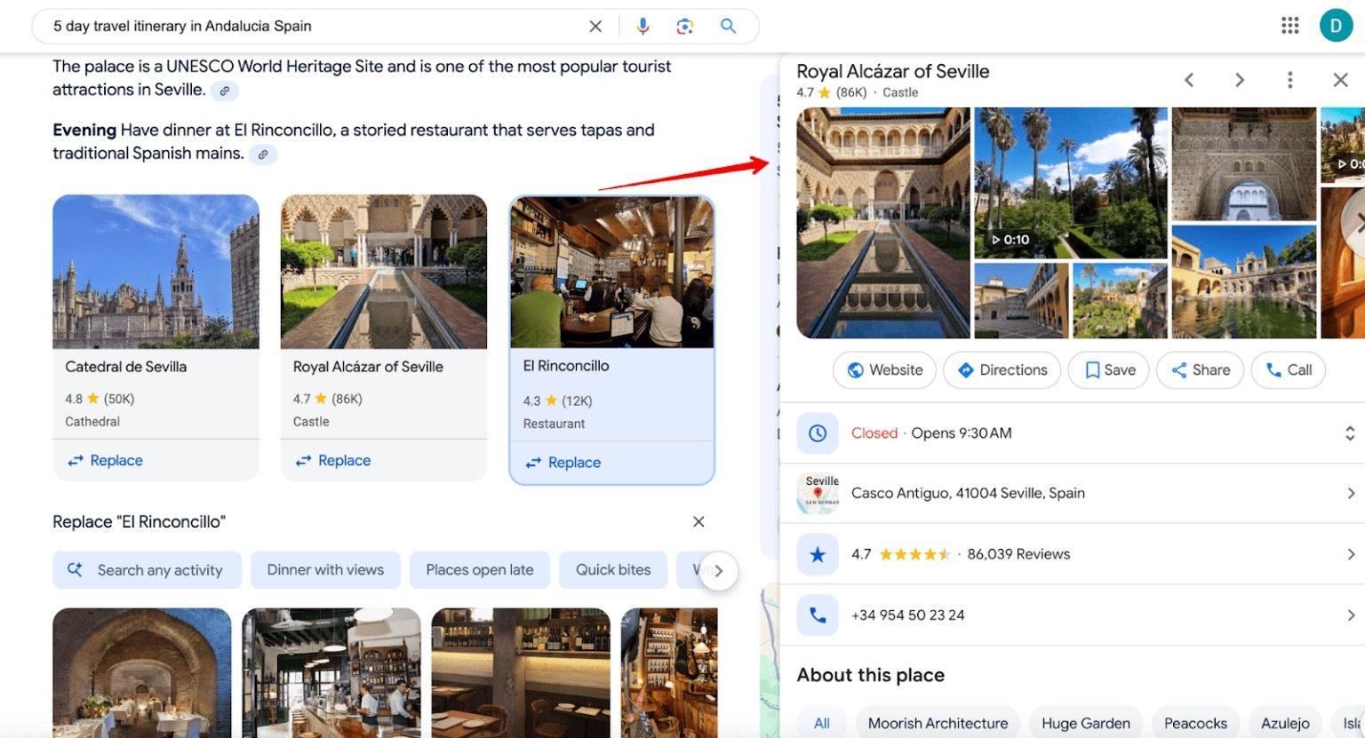 Orte in AI Overviews