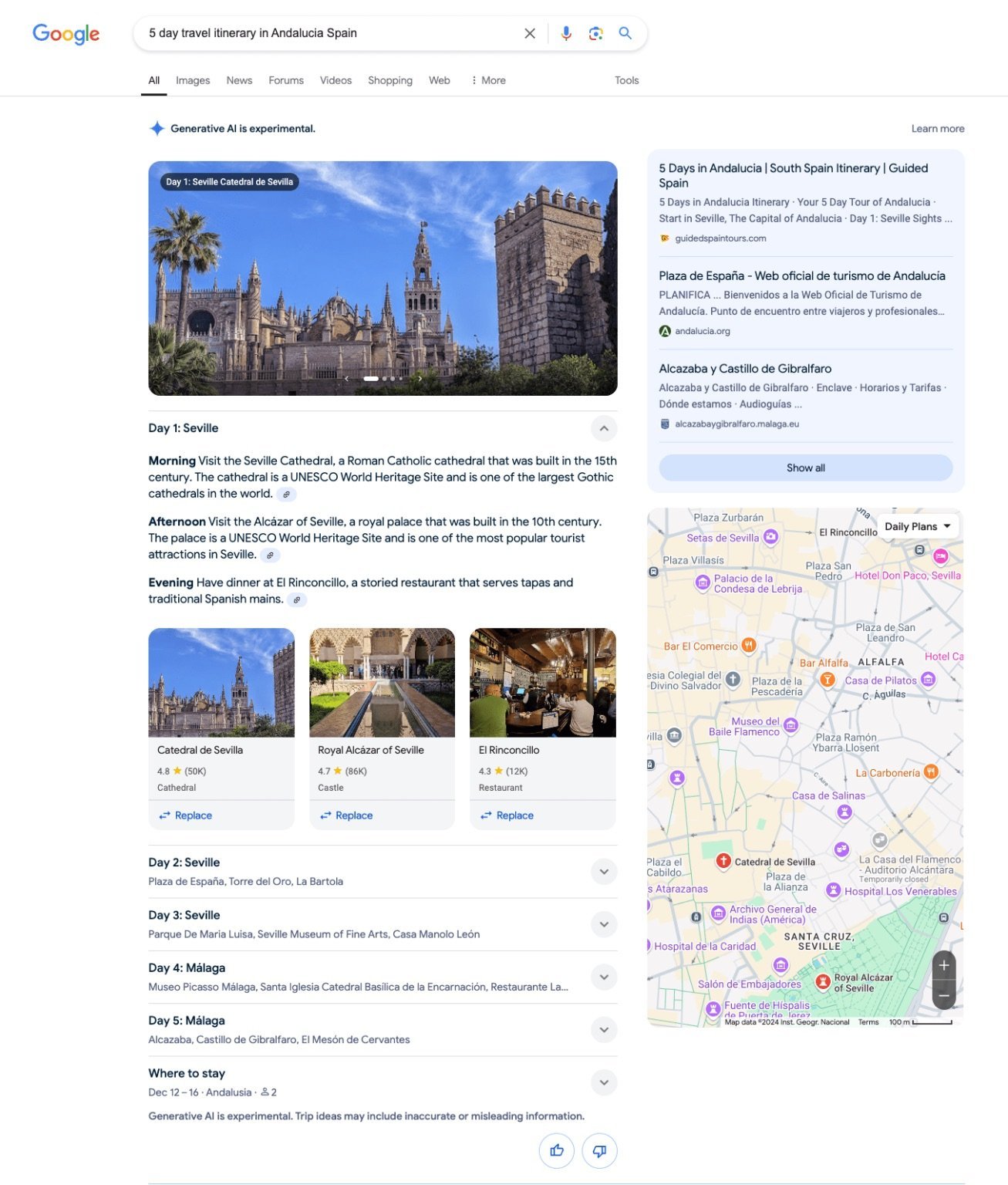 AI Tourismus-Empfehlungen in Google