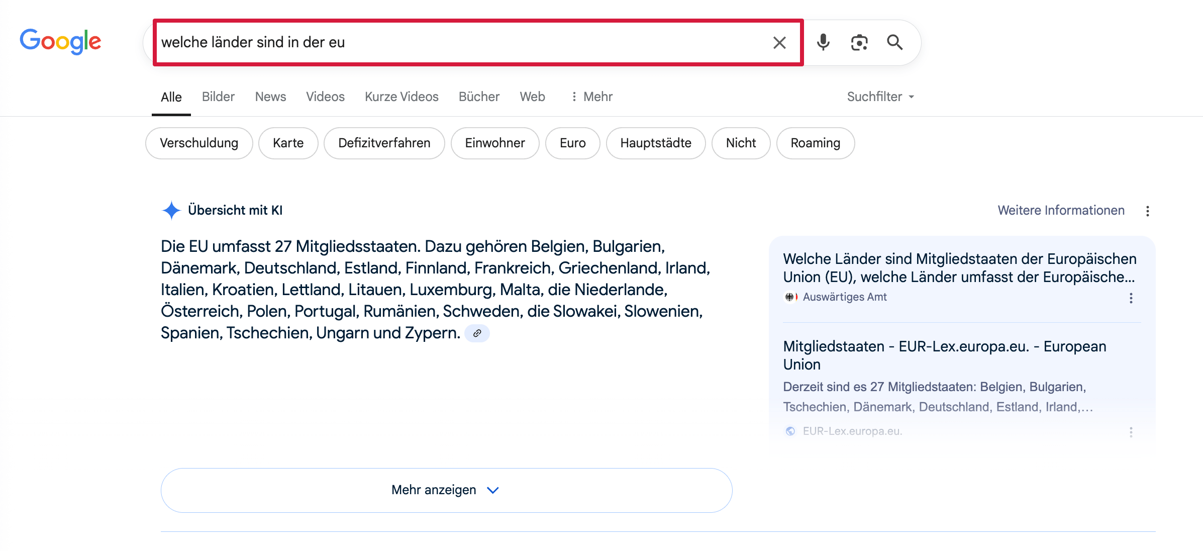 Viele Anfragen zu AIOs sind Fragen