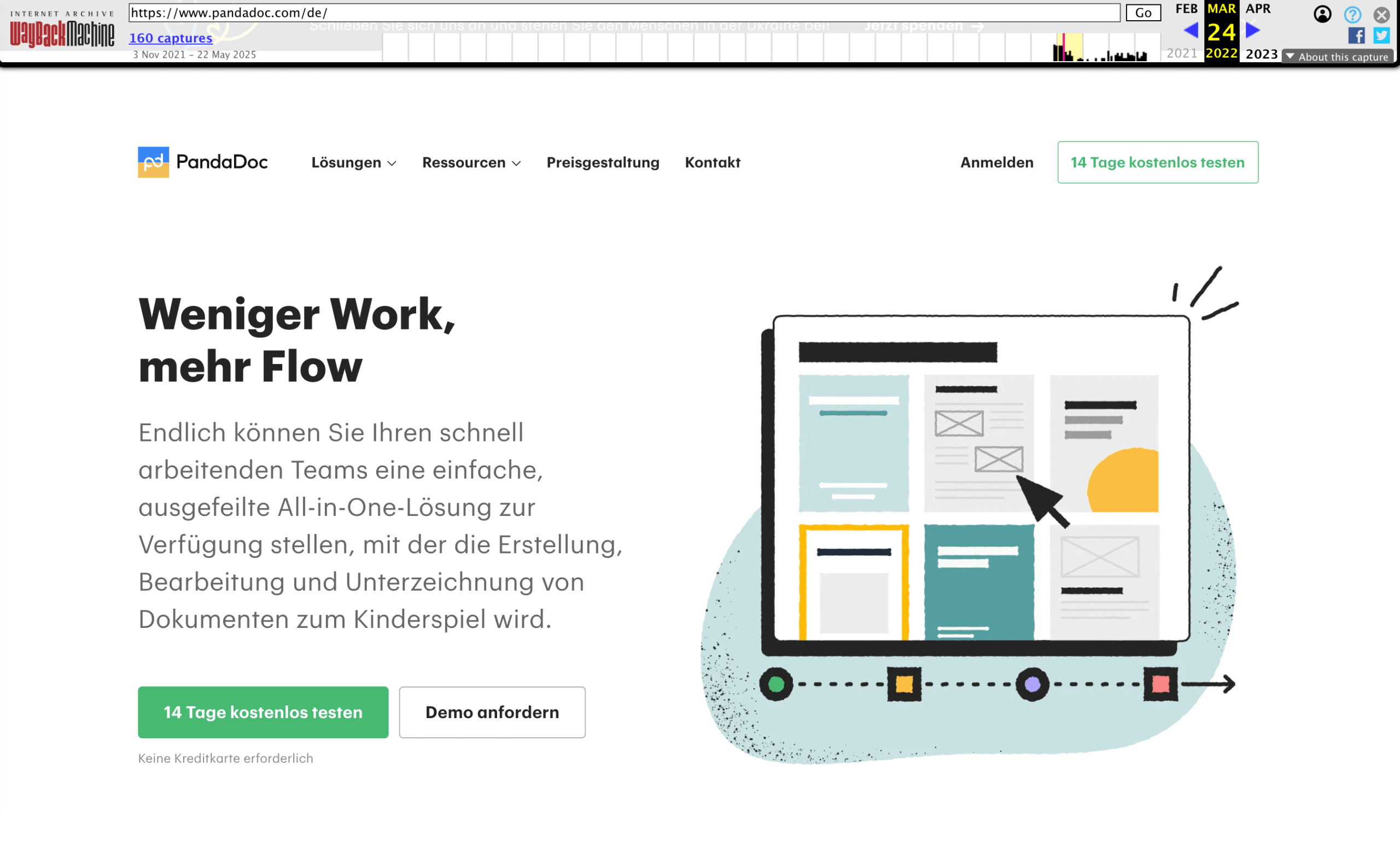 Domain mit der Wayback Machine prüfen