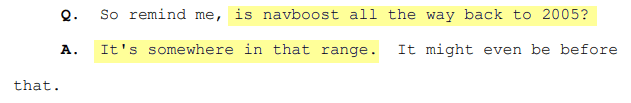 Einführung von Navboost im Jahr 2005