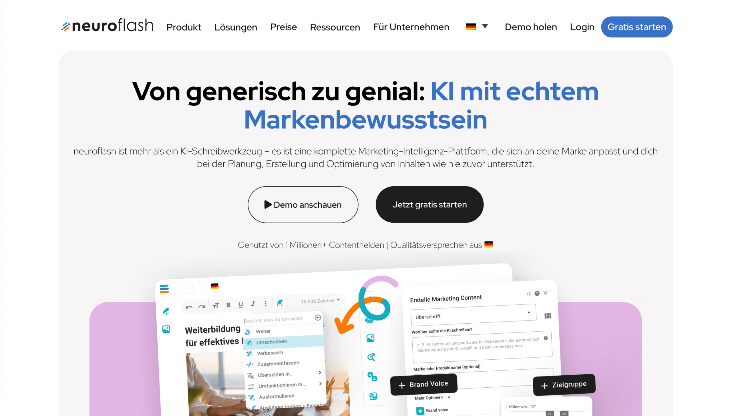 Neuroflash Startseite