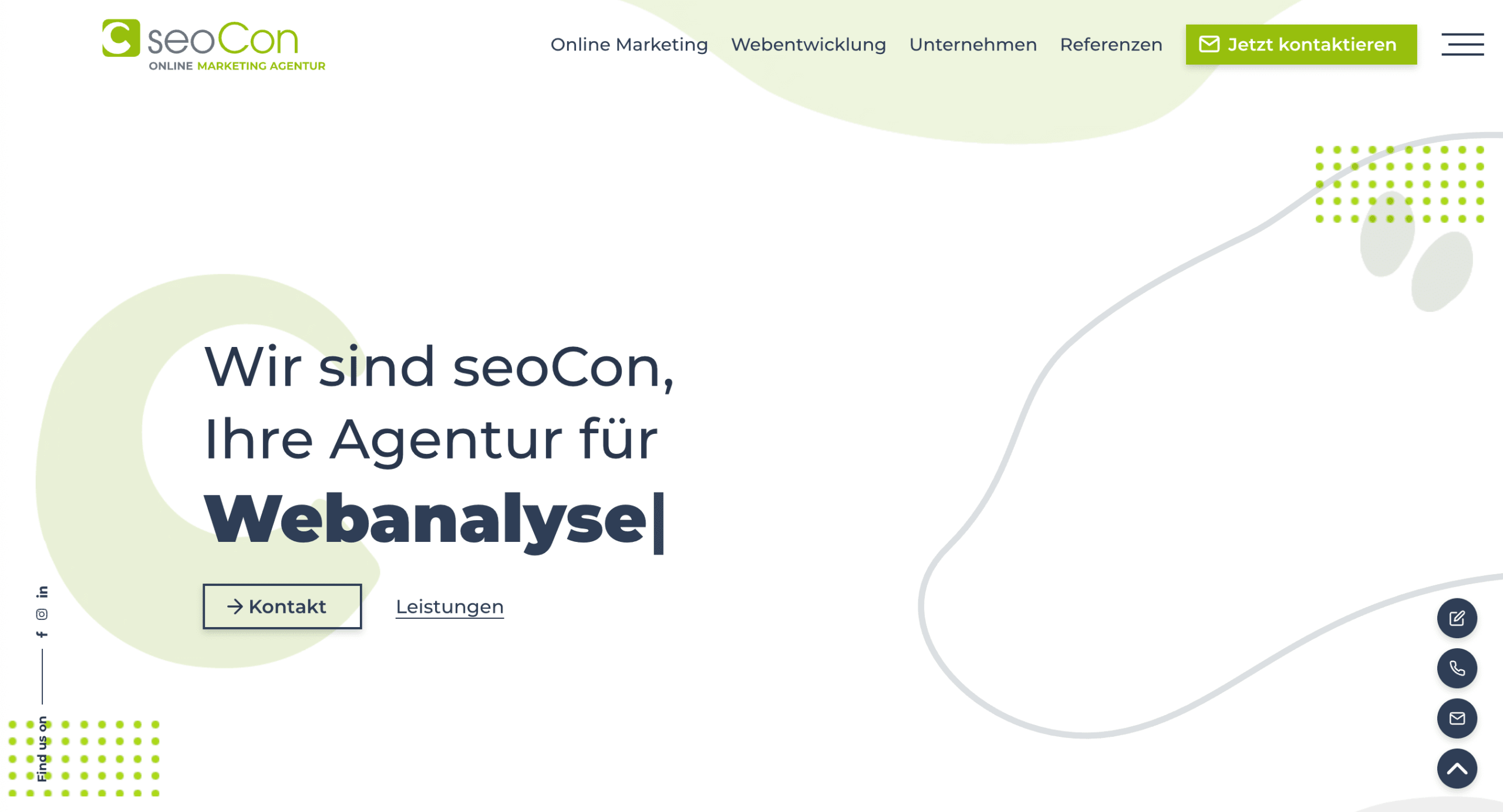 seoCon Agentur-Homepage