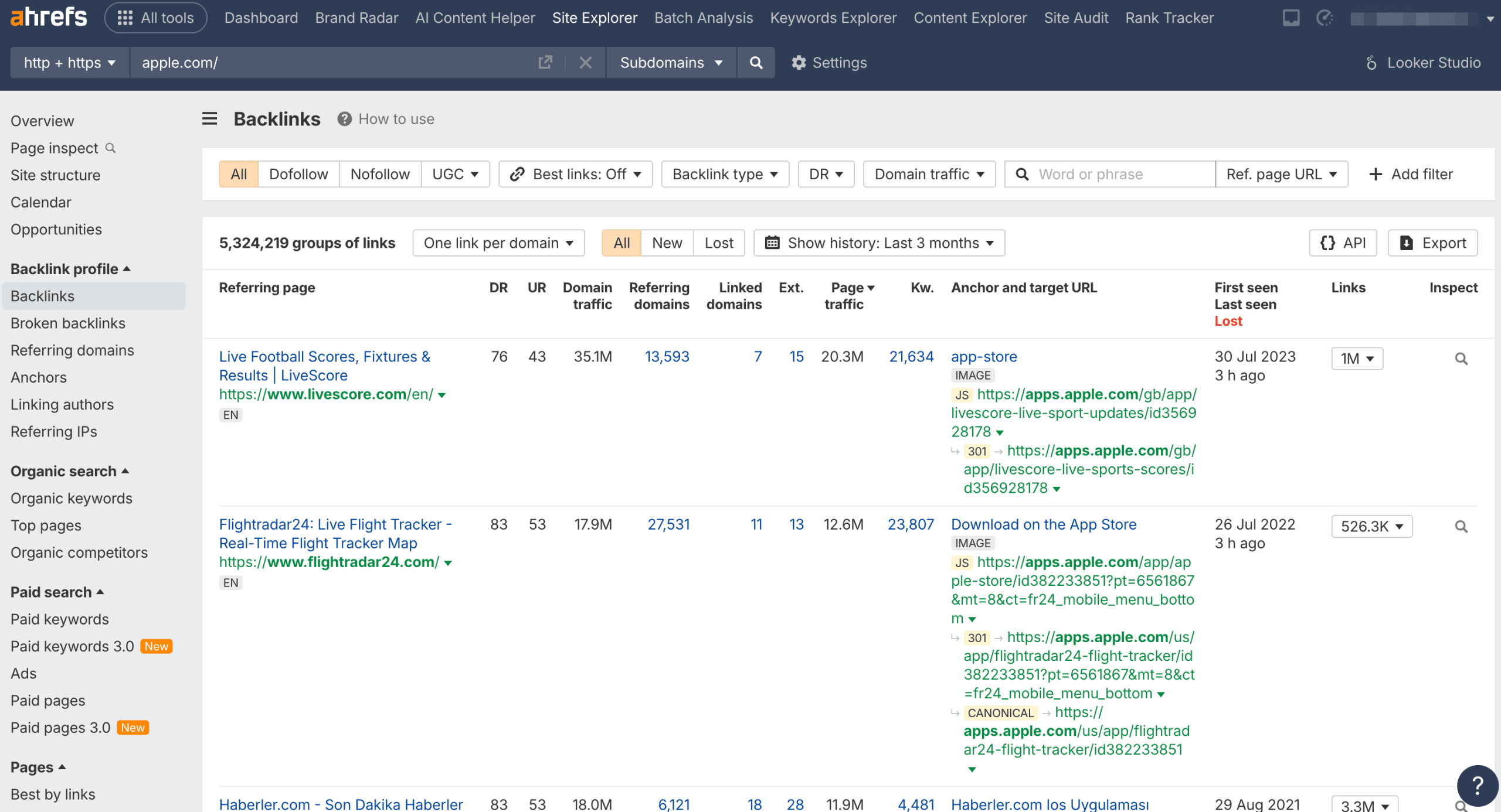 Backlink Checker von Ahrefs