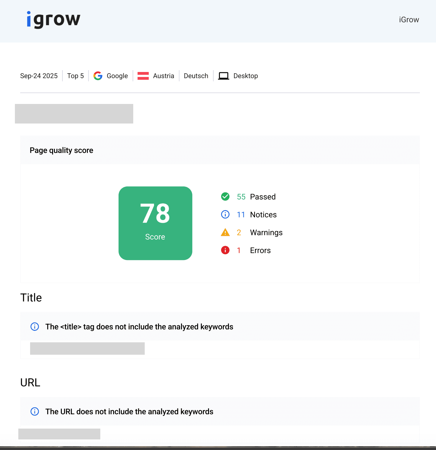 White-Label-Reports von iGrow