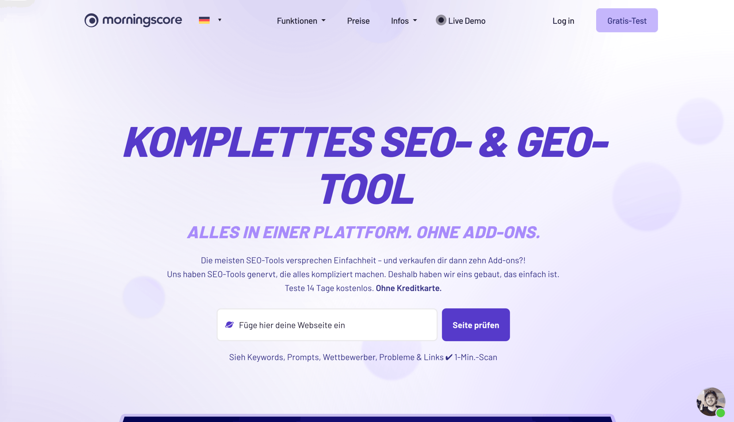 Morningscore Website Morningscore Startseite