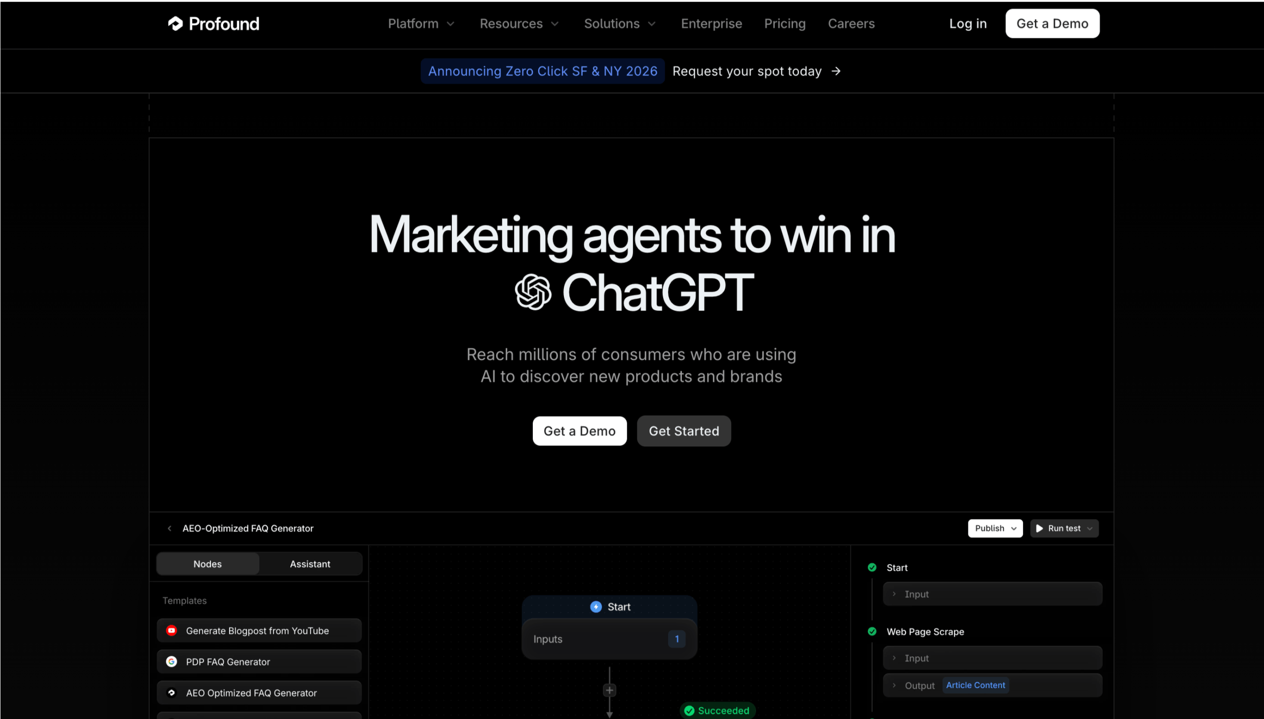 Profound Homepage Profound Startseite