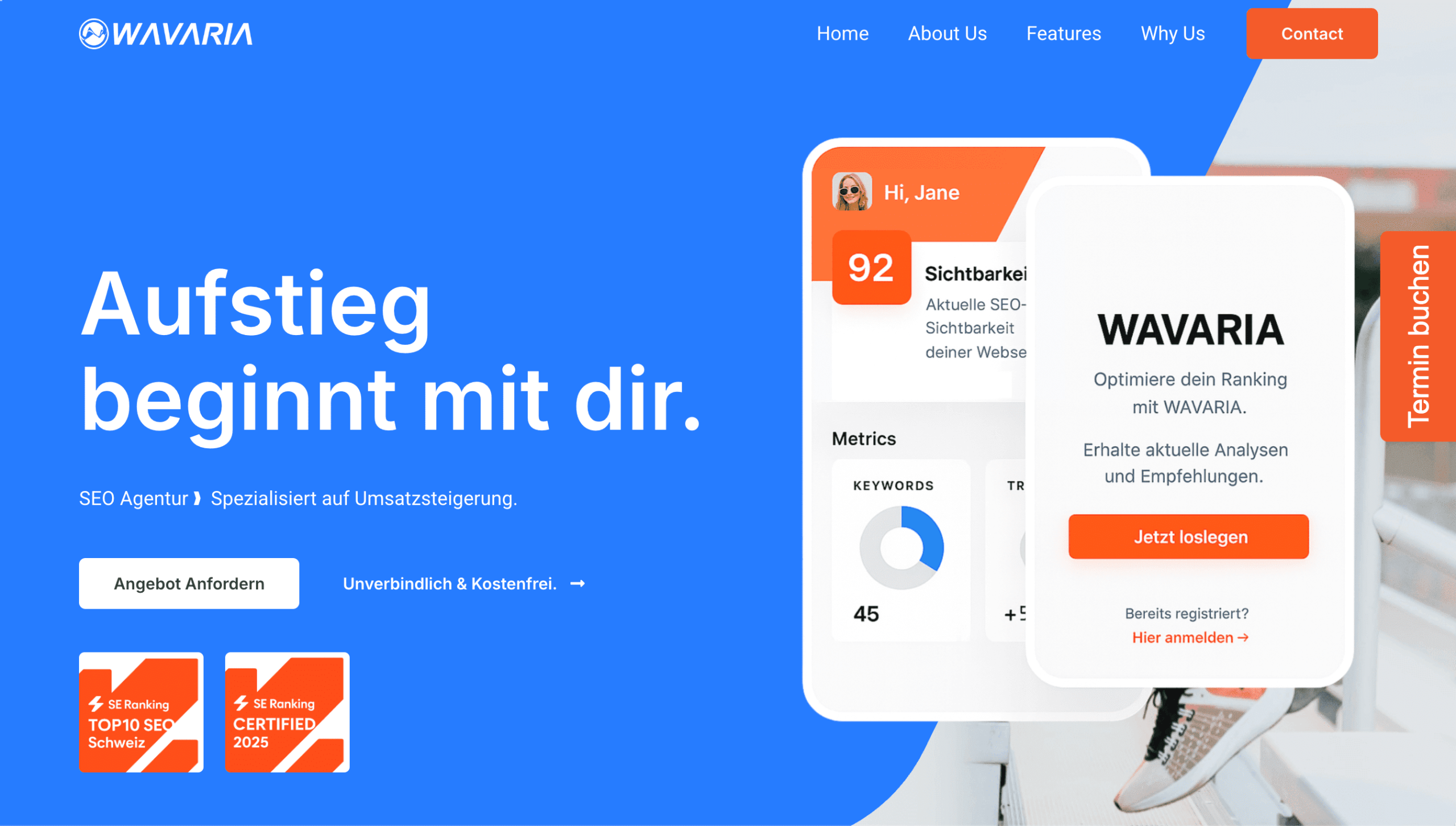 WAVARIA AG Homepage Startseite von WAVARIA