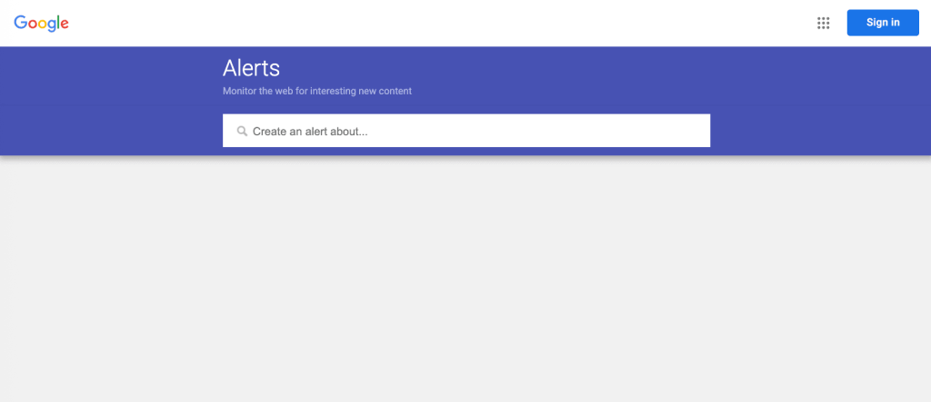 Google Alerts Startseite Google Alerts Hauptseite