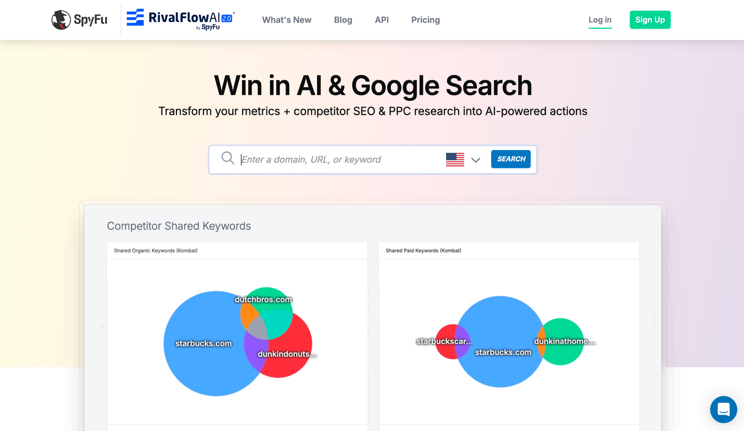 SpyFu Startseite SpyFu Hauptseite