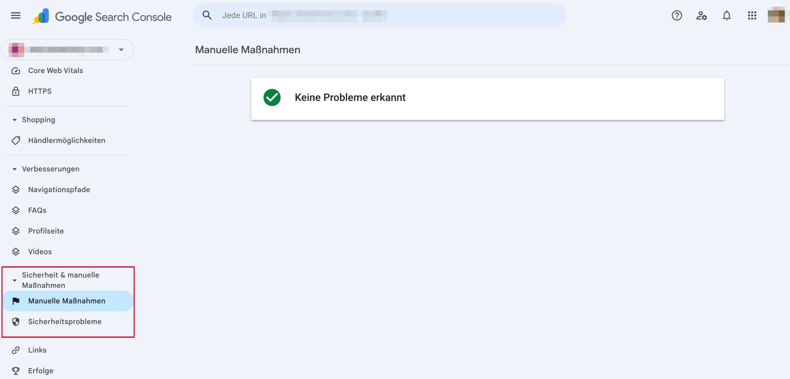 GSC-Bereich Manuelle Maßnahmen GSC Manuelle Maßnahmen
