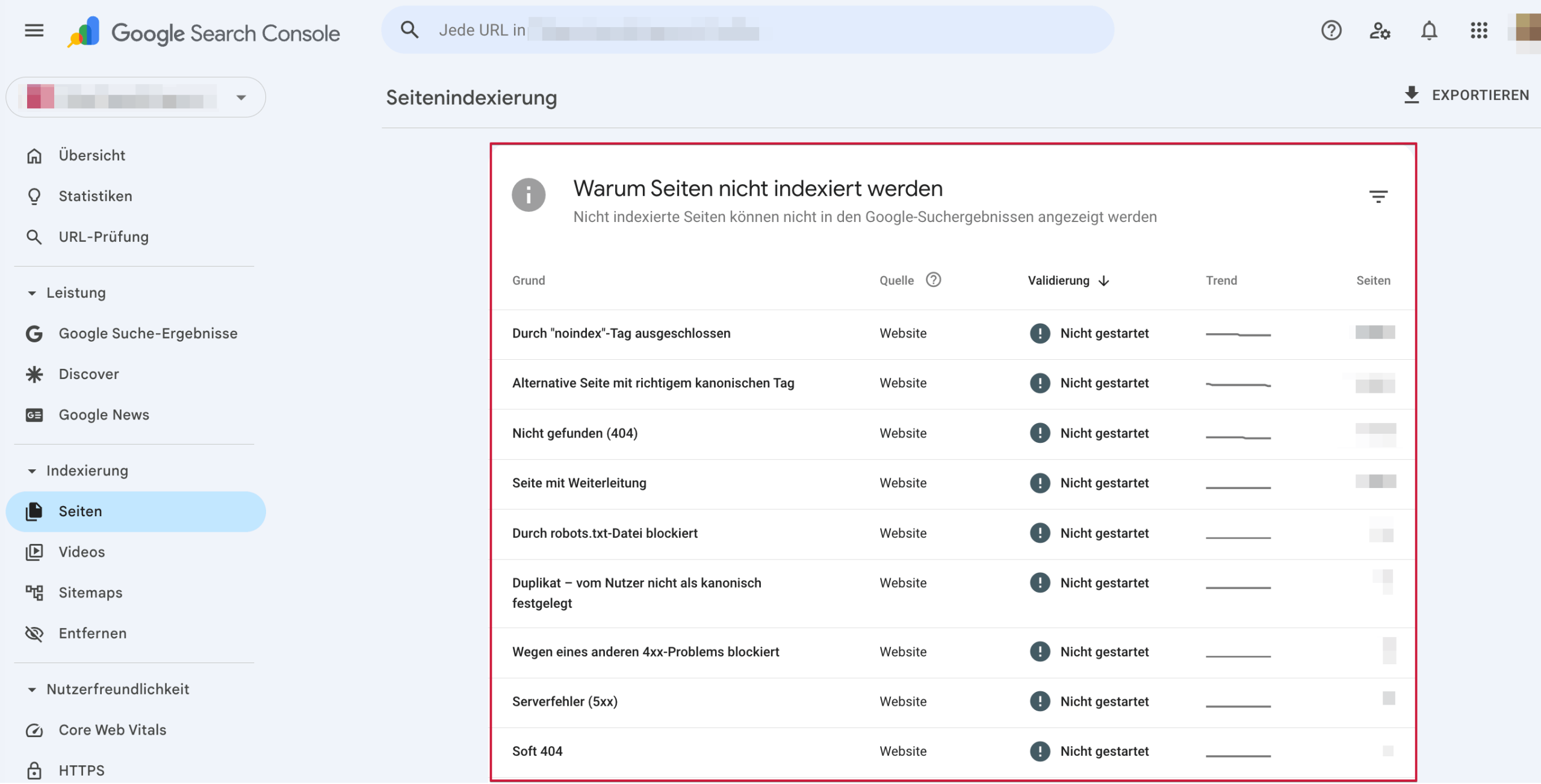 GSC-Indexierungsprobleme GSC – Warum Seiten nicht indexiert werden