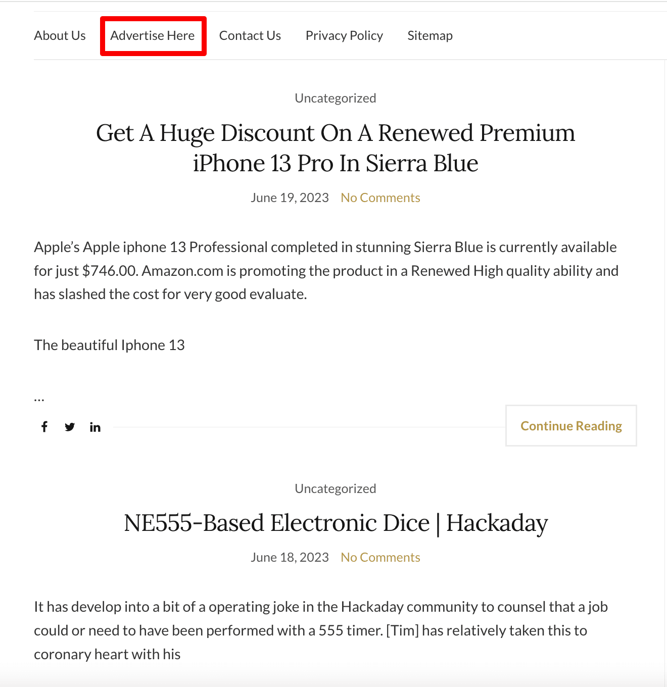 Seite mit bezahlten Links Website mit bezahlten Links