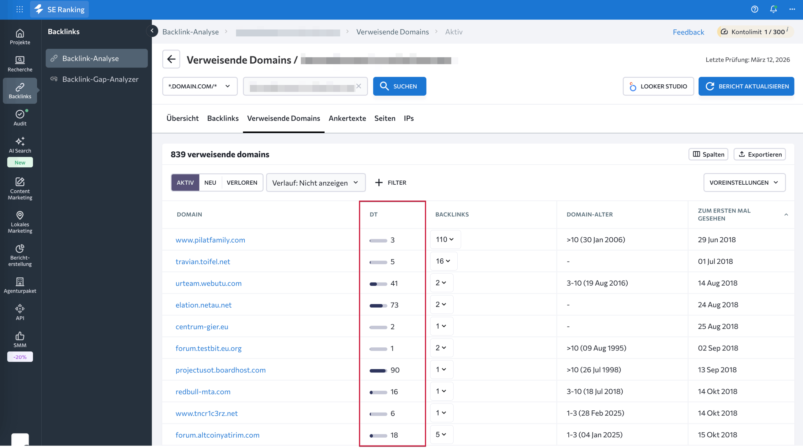Domain mit niedrigem DA-Wert Domain mit niedrigem Domain-Autoritätswert